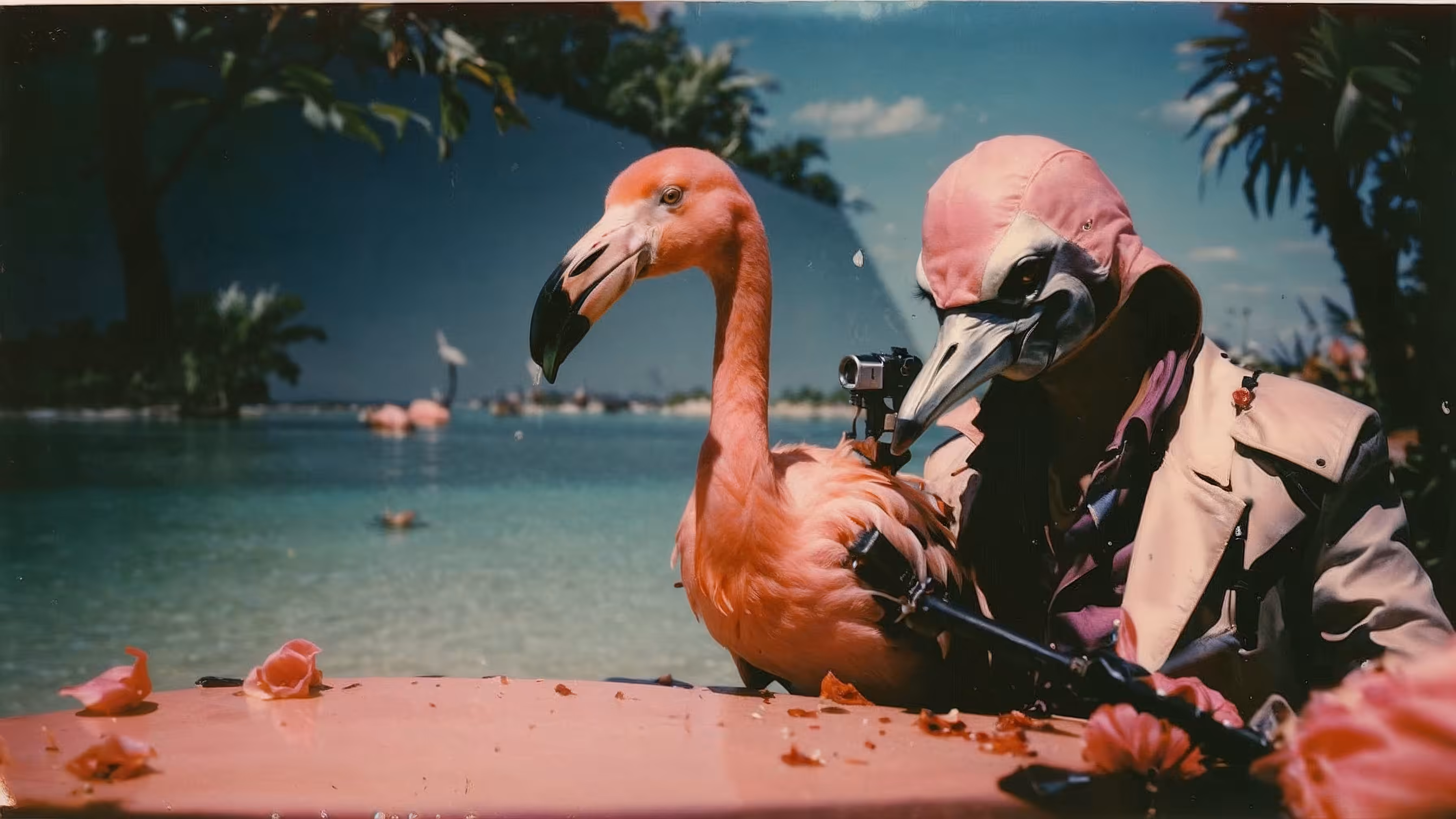 Somewhere, somehow, a Flamingo is watching you