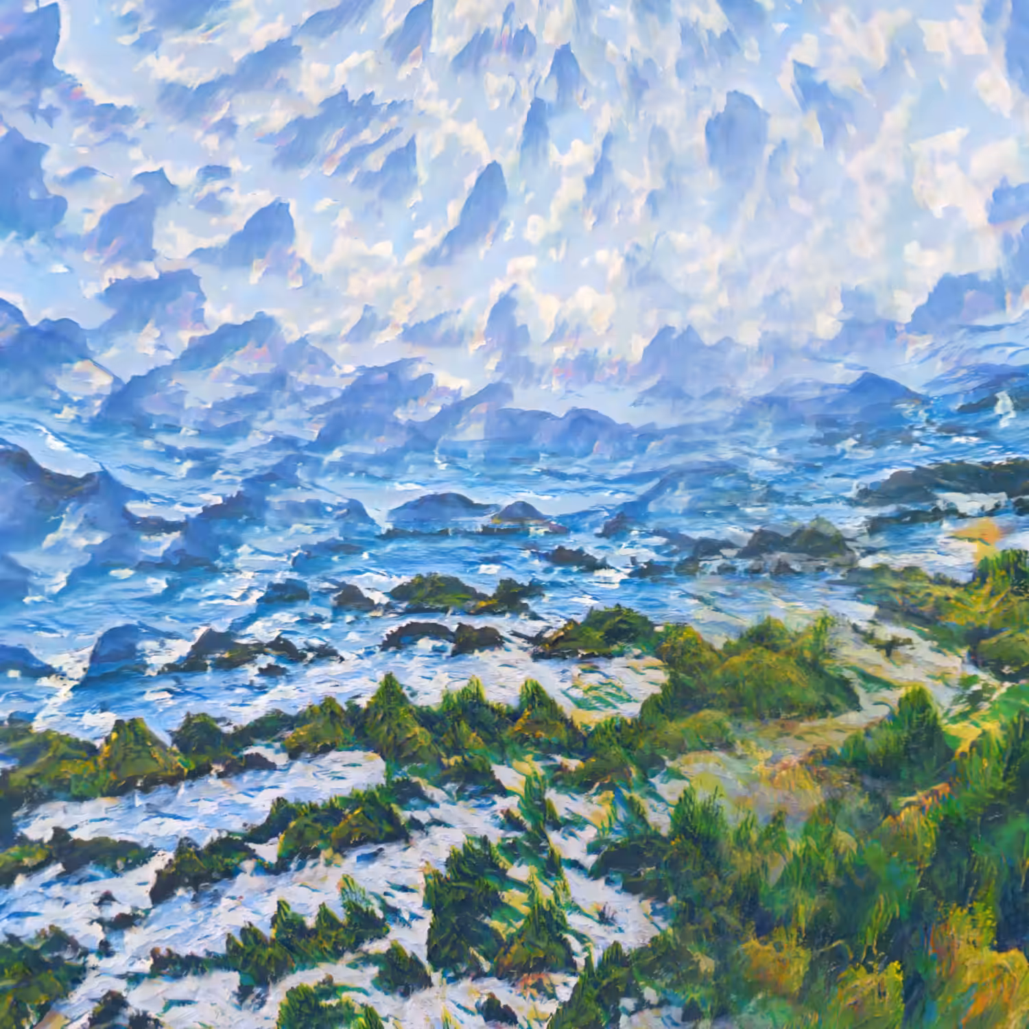 The World's First 8K 360° AI Landscape Painting