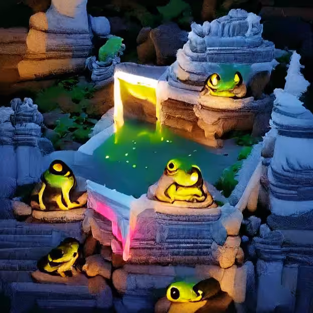 Glowing Frog Temple