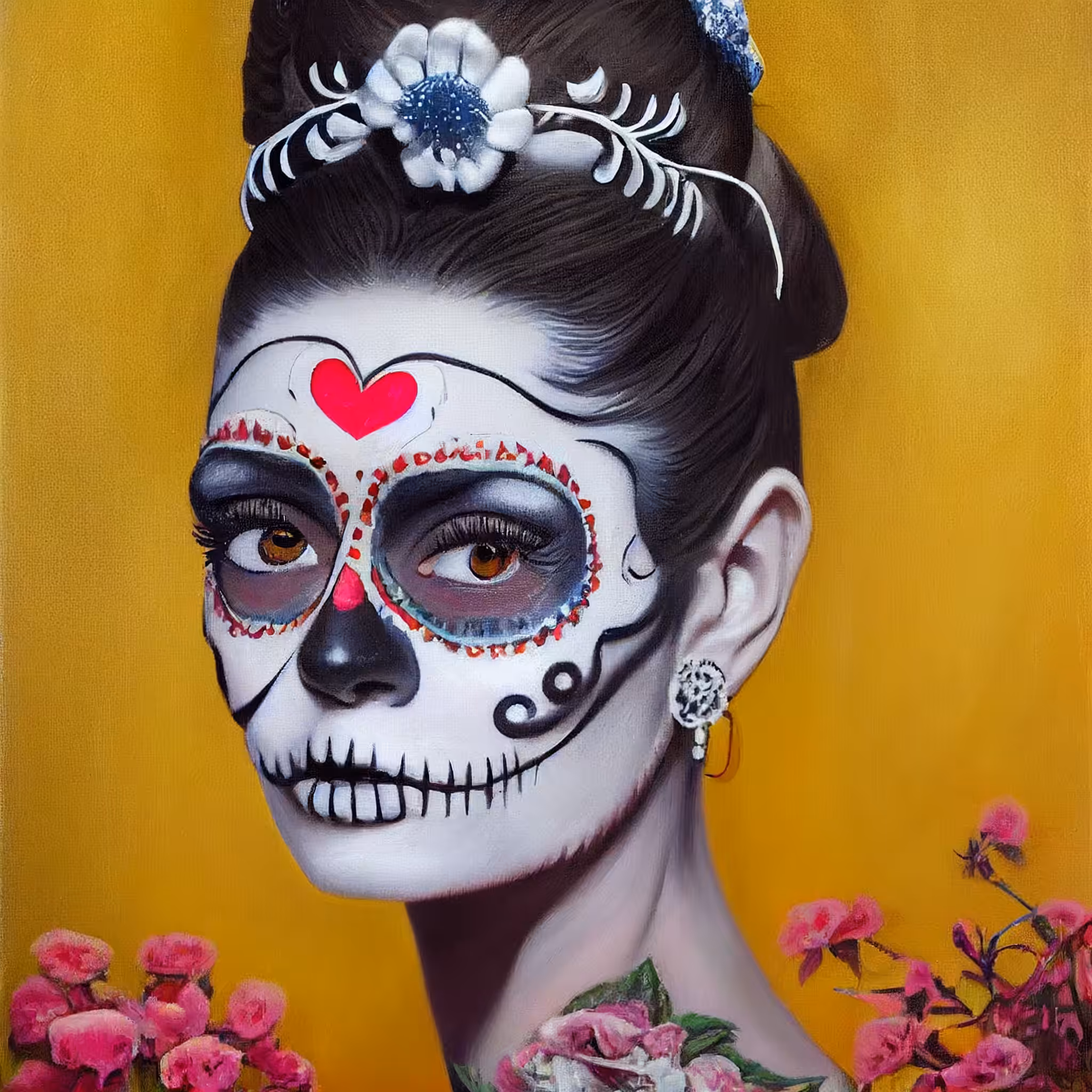 Celebrity Sugar Skulls - Audrey