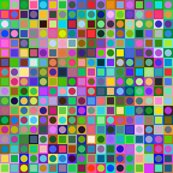 Square Dot Composition #195