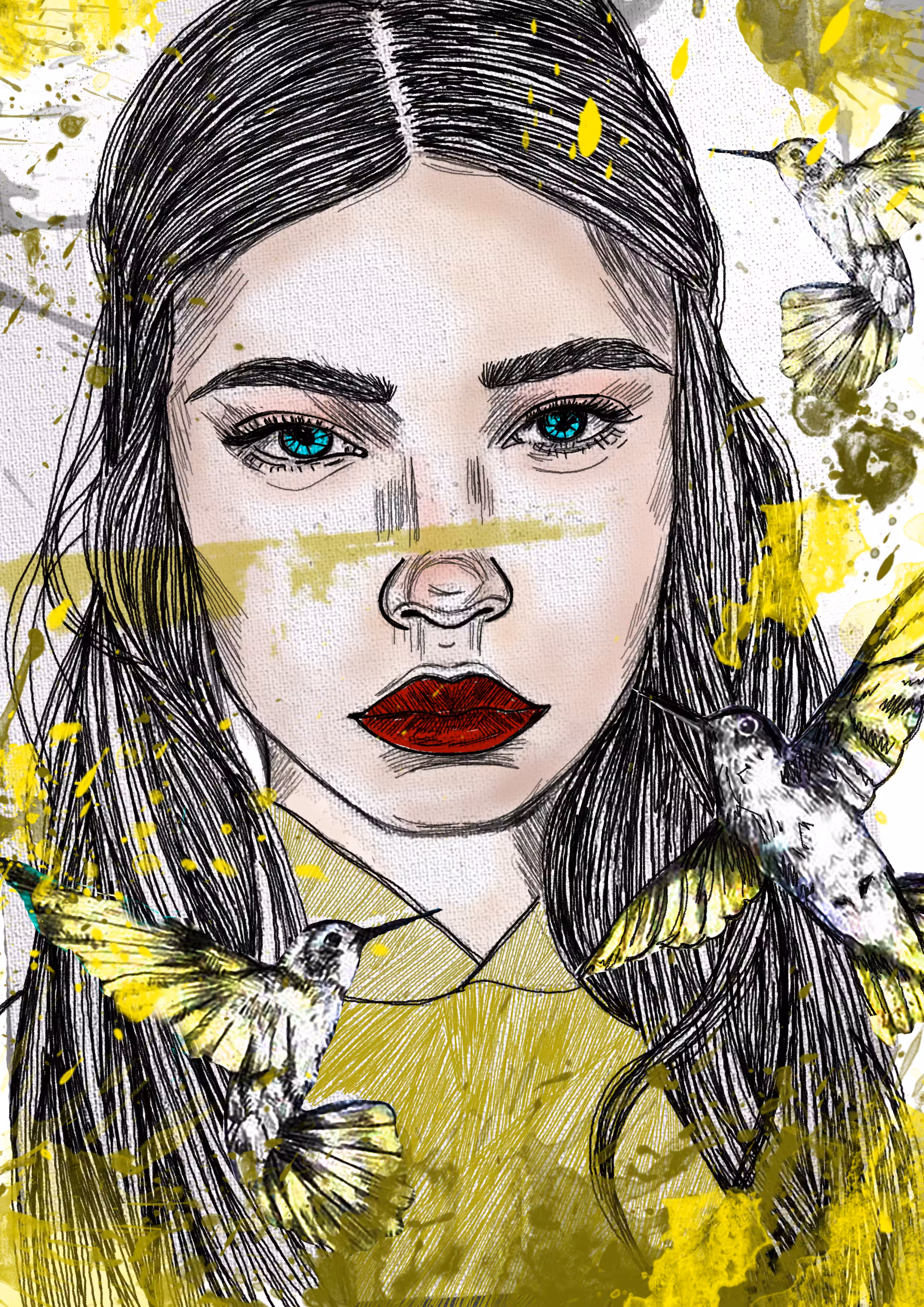watercolor dropes