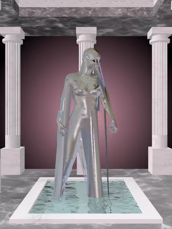 HeavenComputer: The Shooter Opalescent Onyx Woman #4565