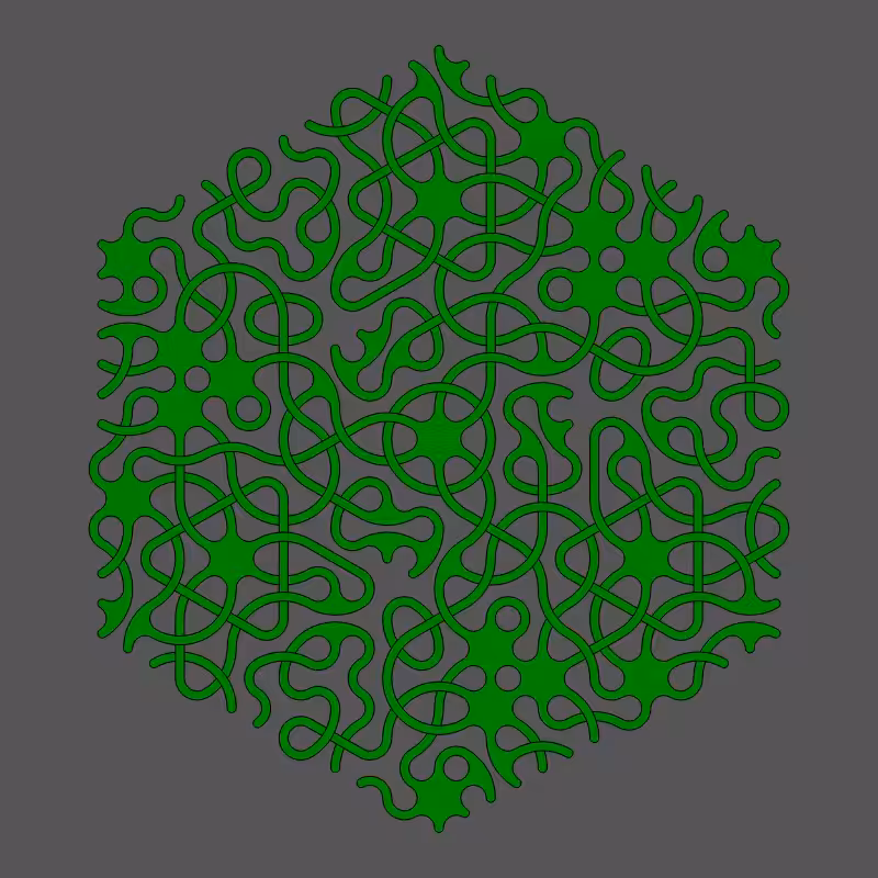 Threefold Symmetry - Dark Variations #287