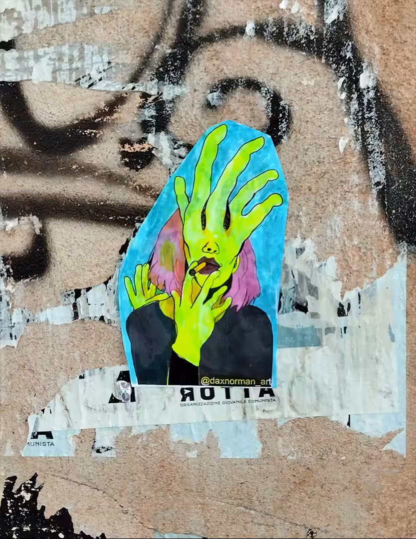 Smoking Hand Graffiti