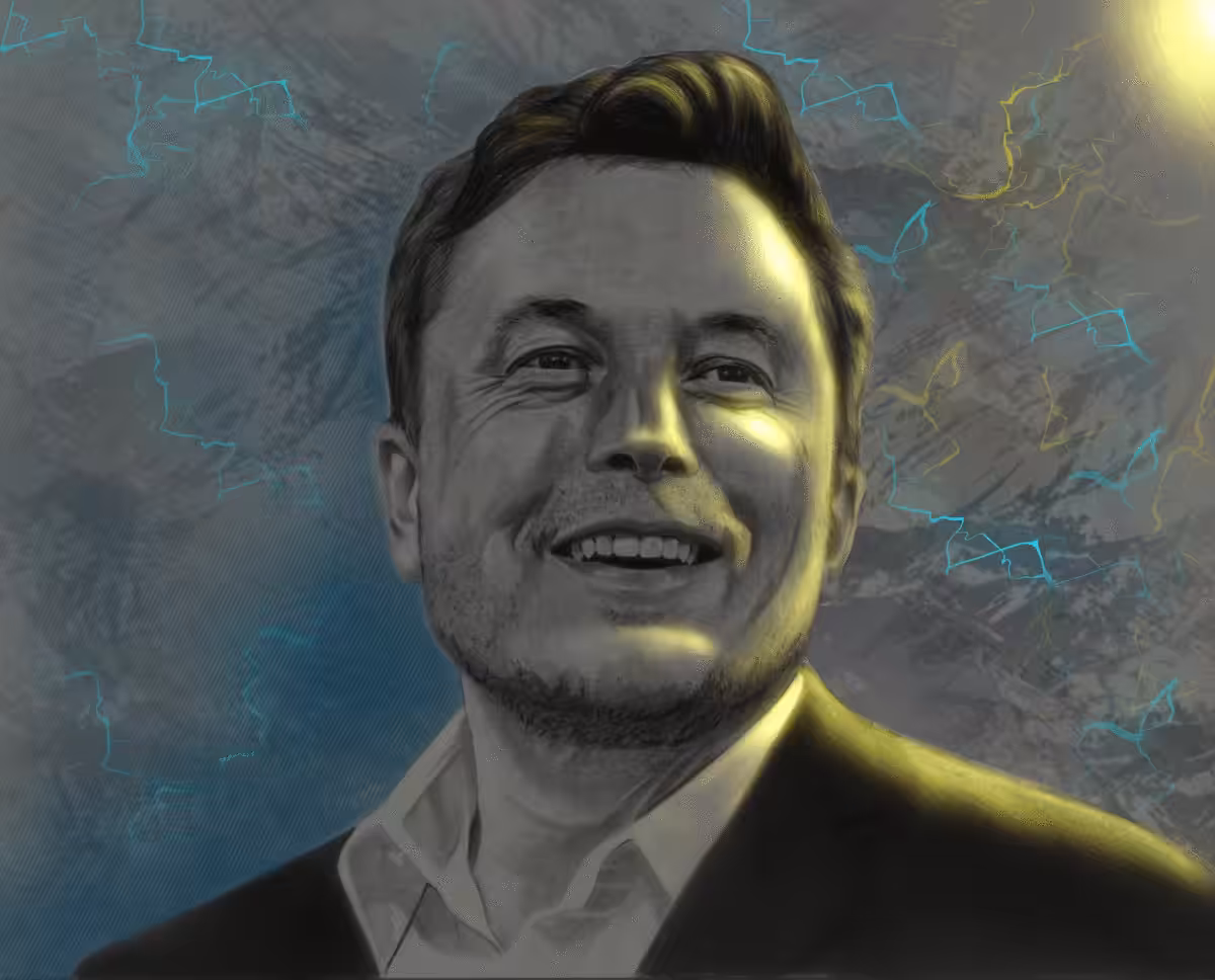 Elon Musk Pencil Drawing
