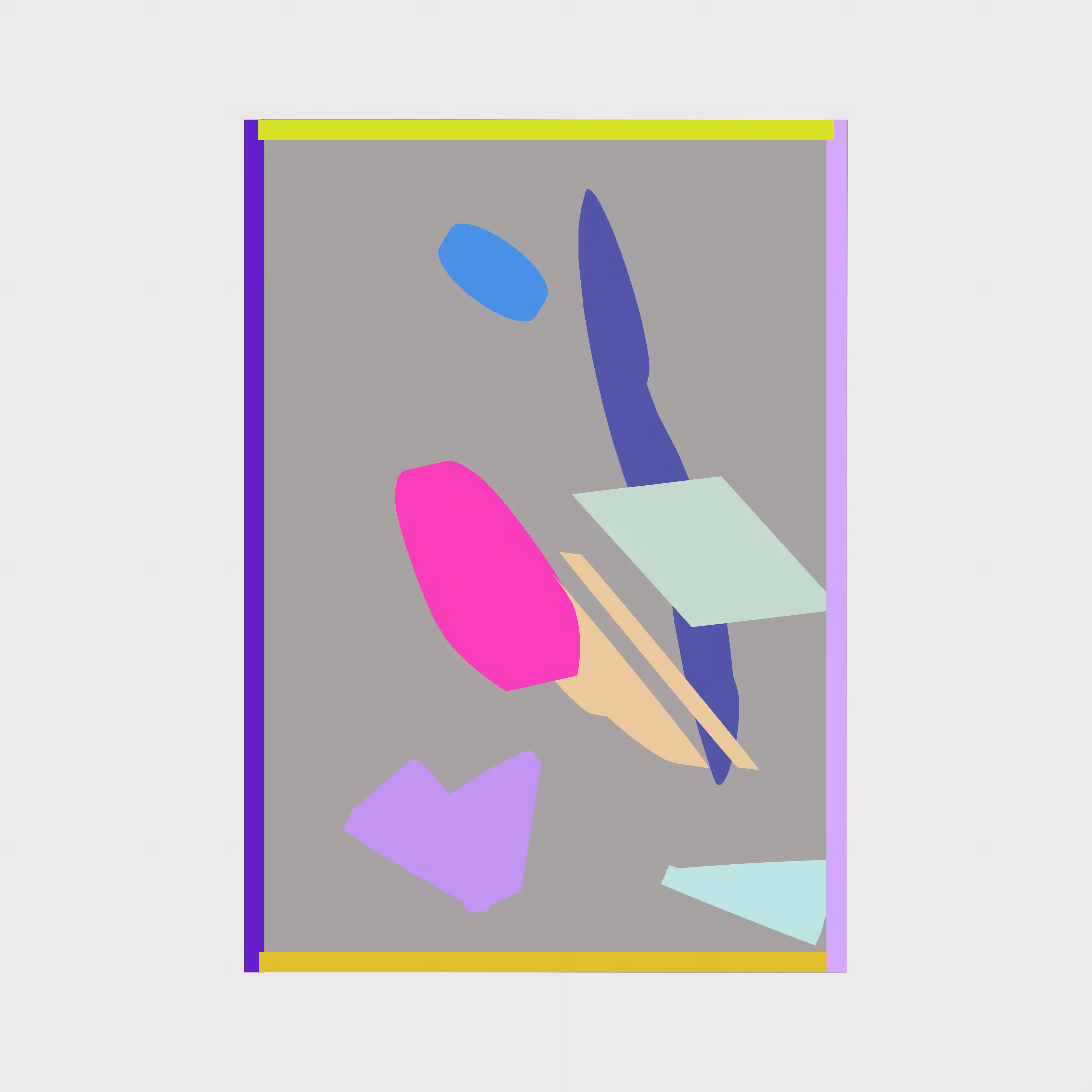 3d Sketches: Abstract Render - Art Frame - Colorful