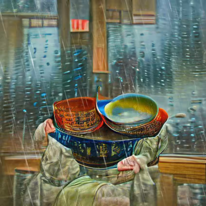 It is raining 