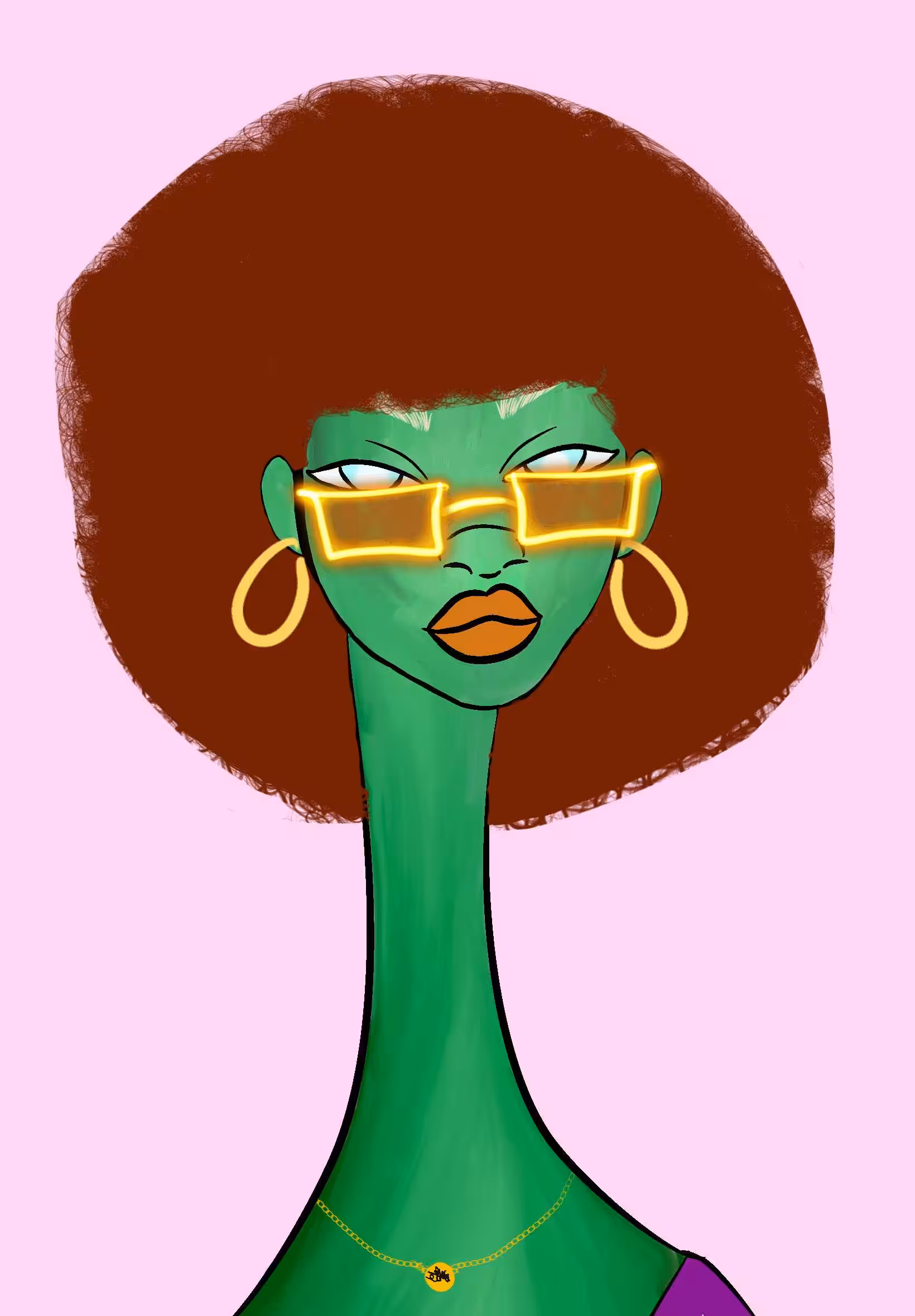 Long Neckie Ladies: Long Neckie Lady #3014