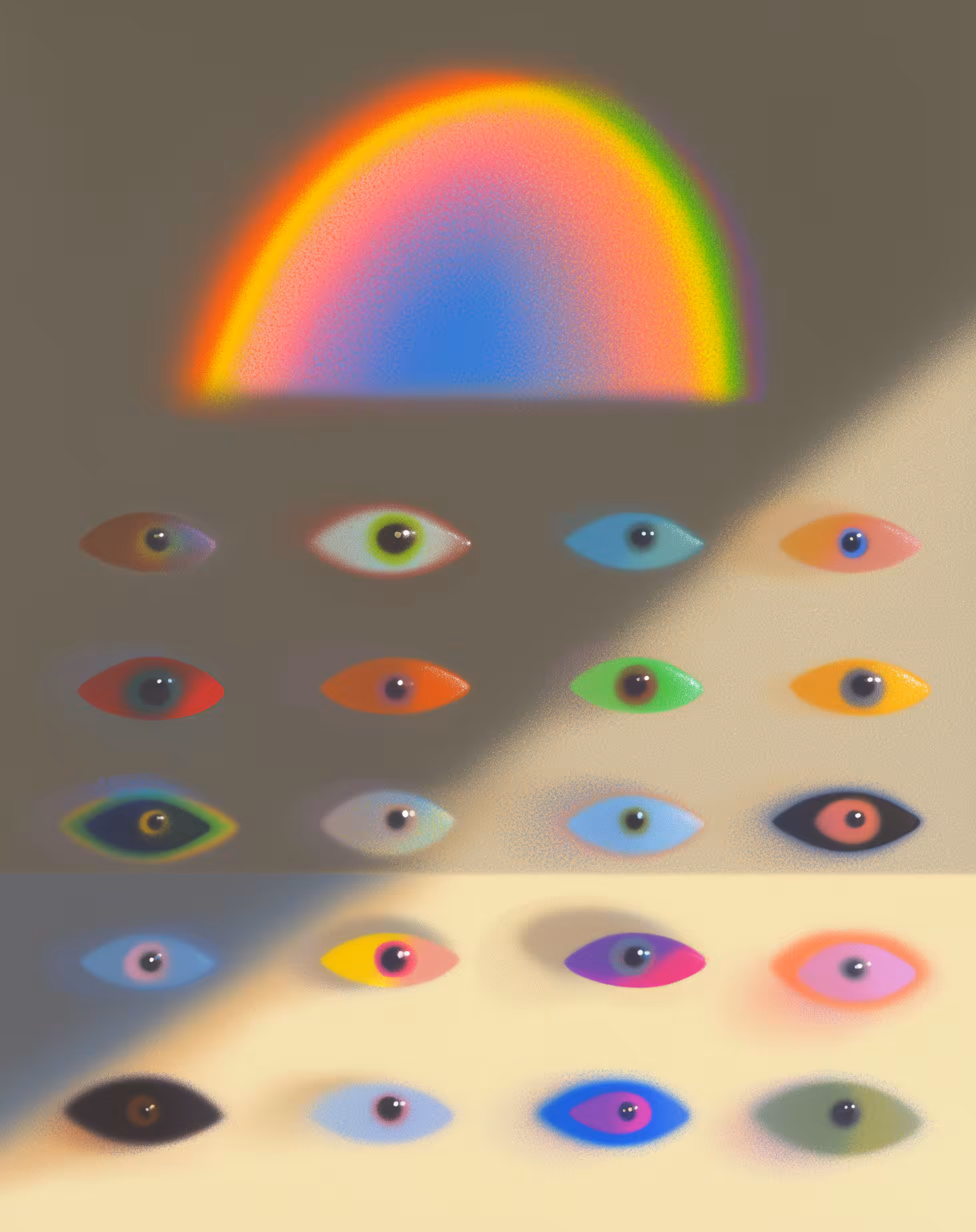 A Hundred Bright Pupils Pierce My Thoughts