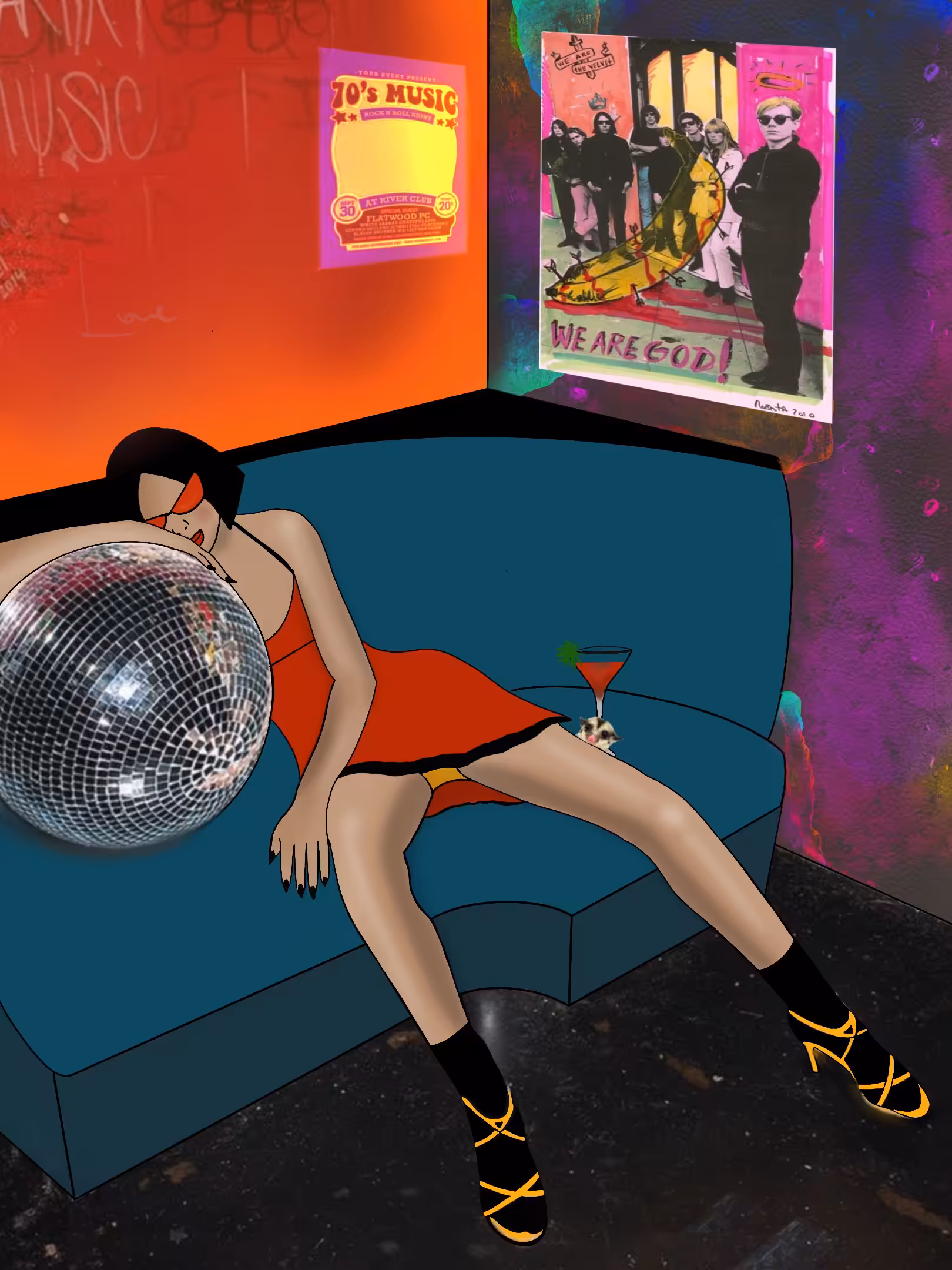 get bored of the party
