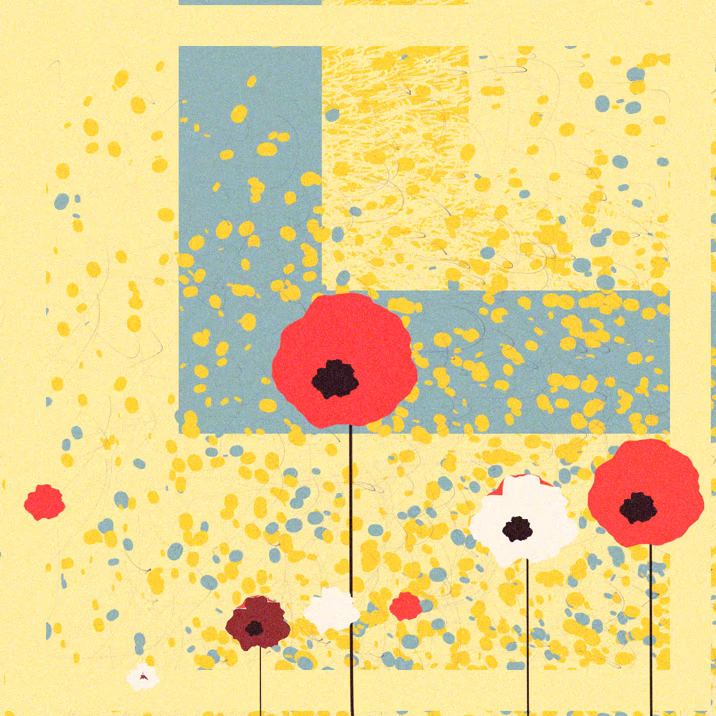Rodeo posts: Red poppies in the garden #3