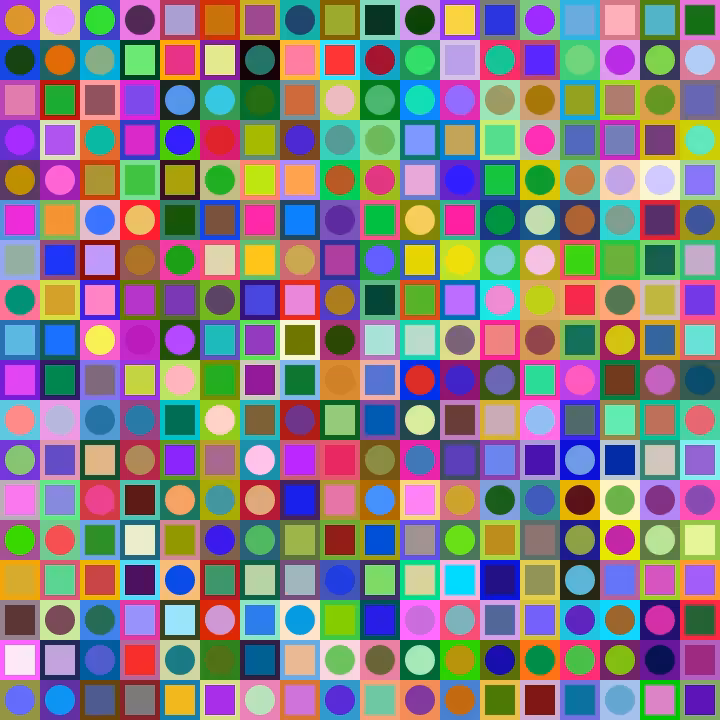 Square Dot Composition #82