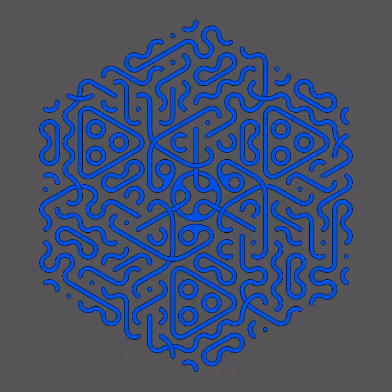 Threefold Symmetry - Dark Variations #246