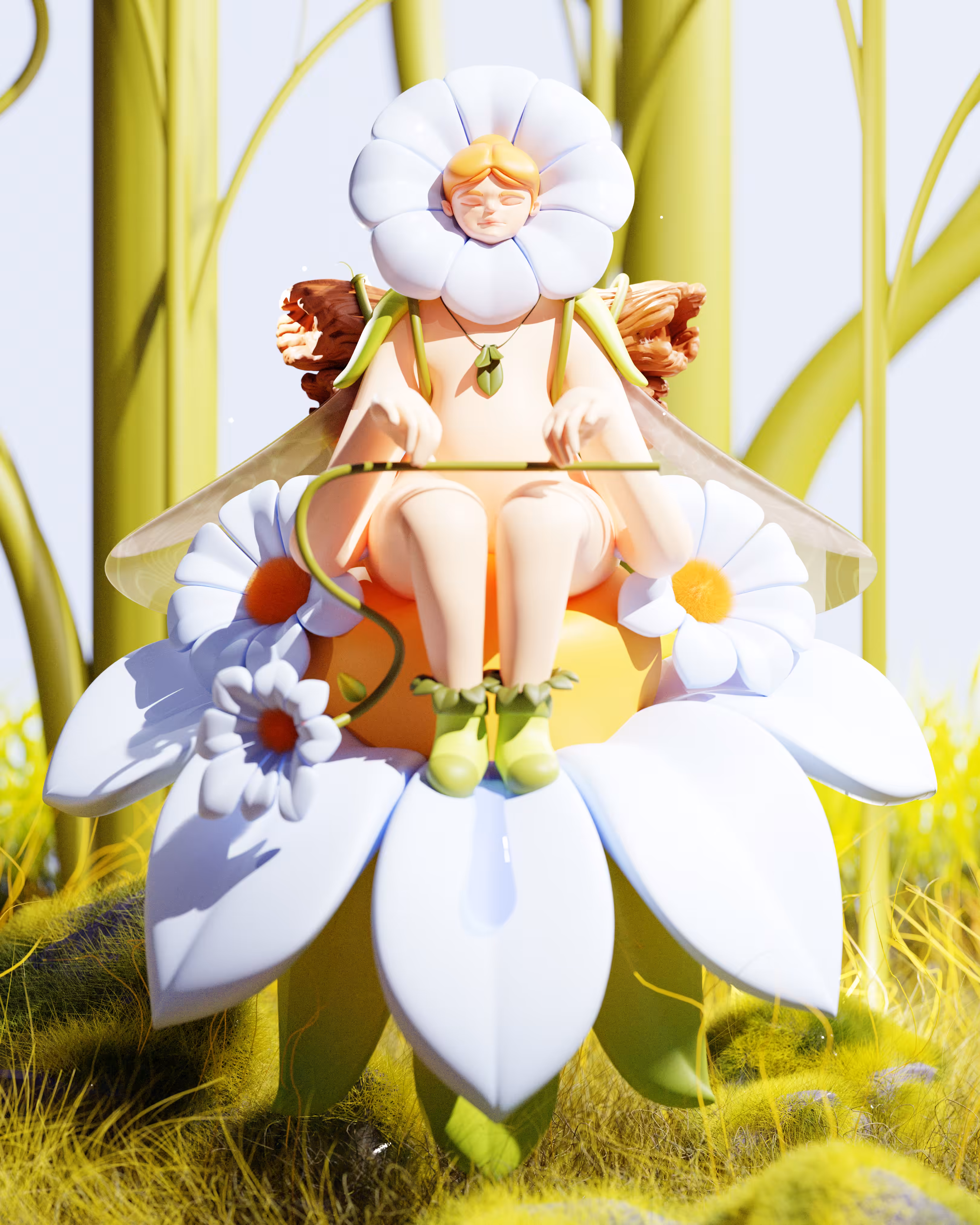 She is a moth, a messenger of beauty and life