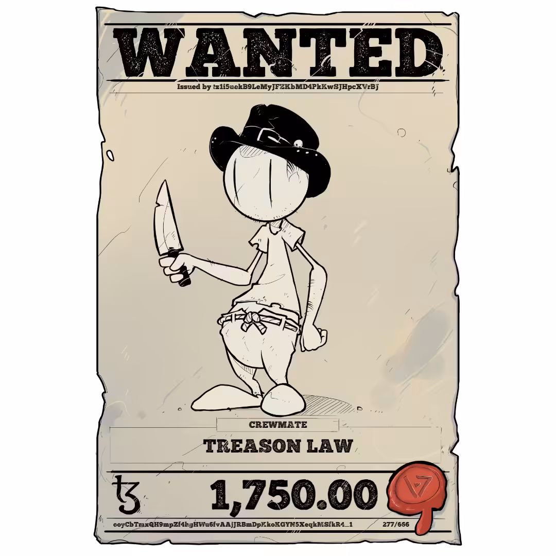 TREASON LAW | TEZOS PIRATE 277/666