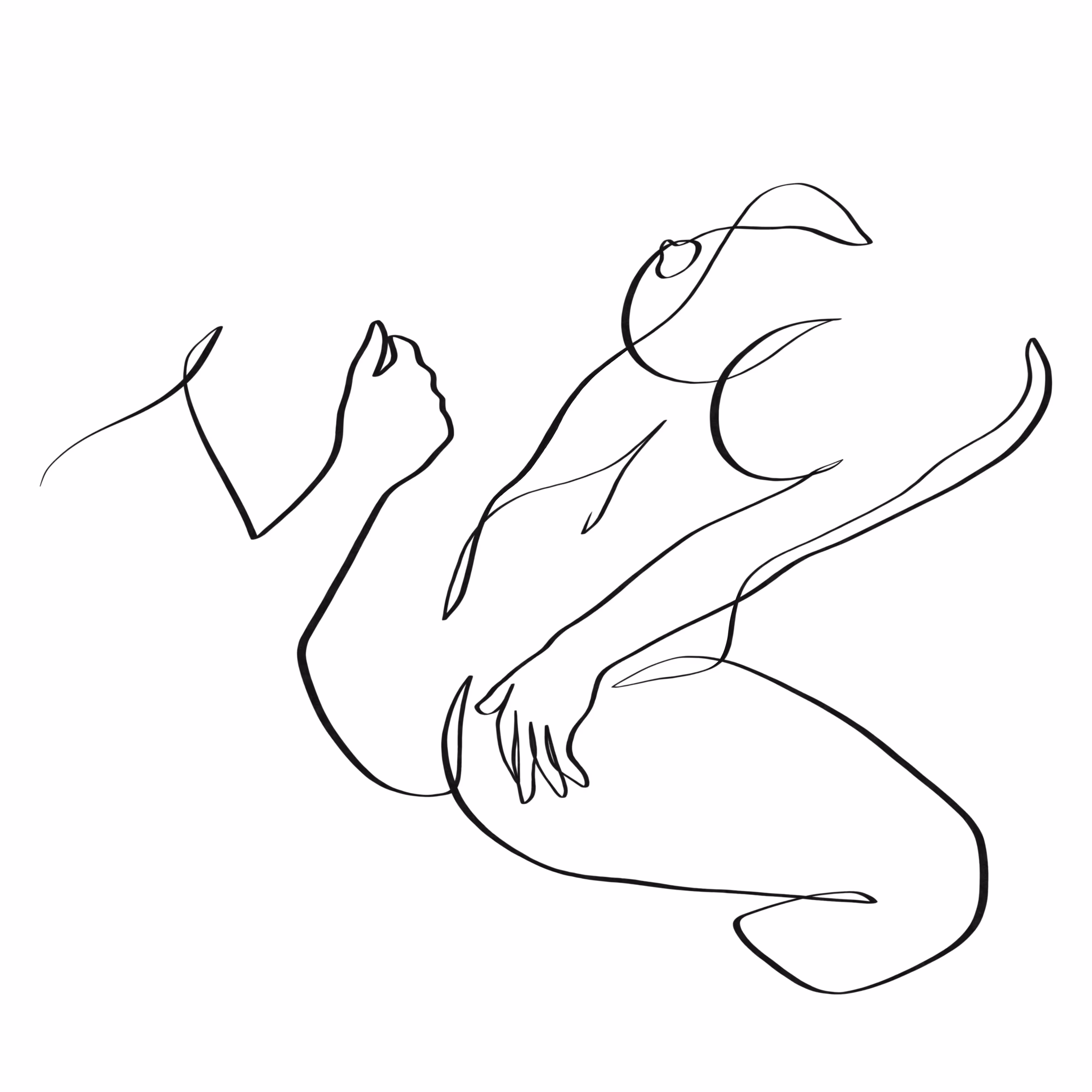 Grasshopper sex position one line art #29