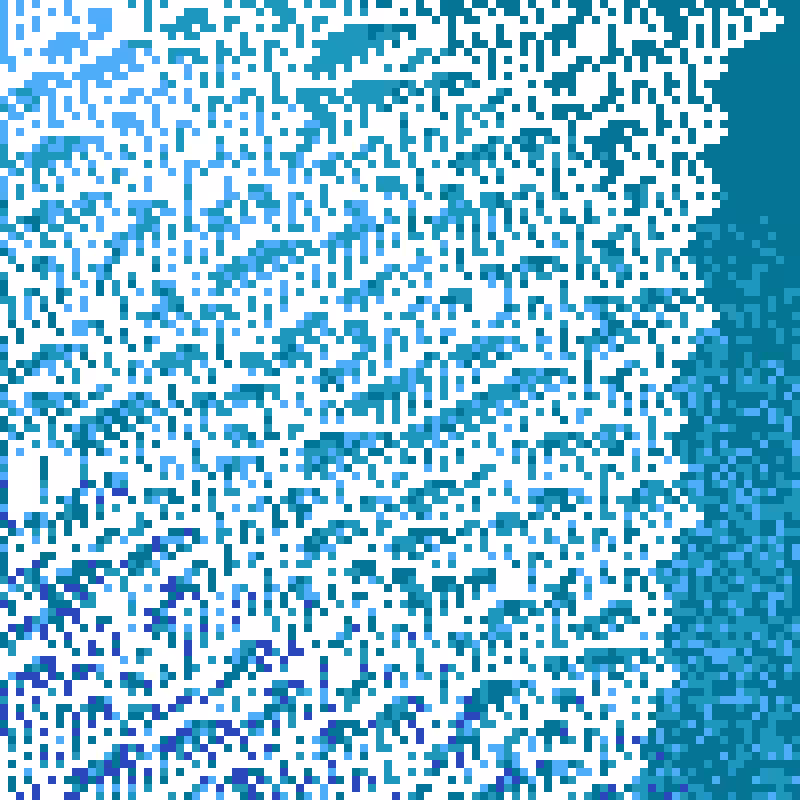 Colored Elementary Cellular Automaton #95