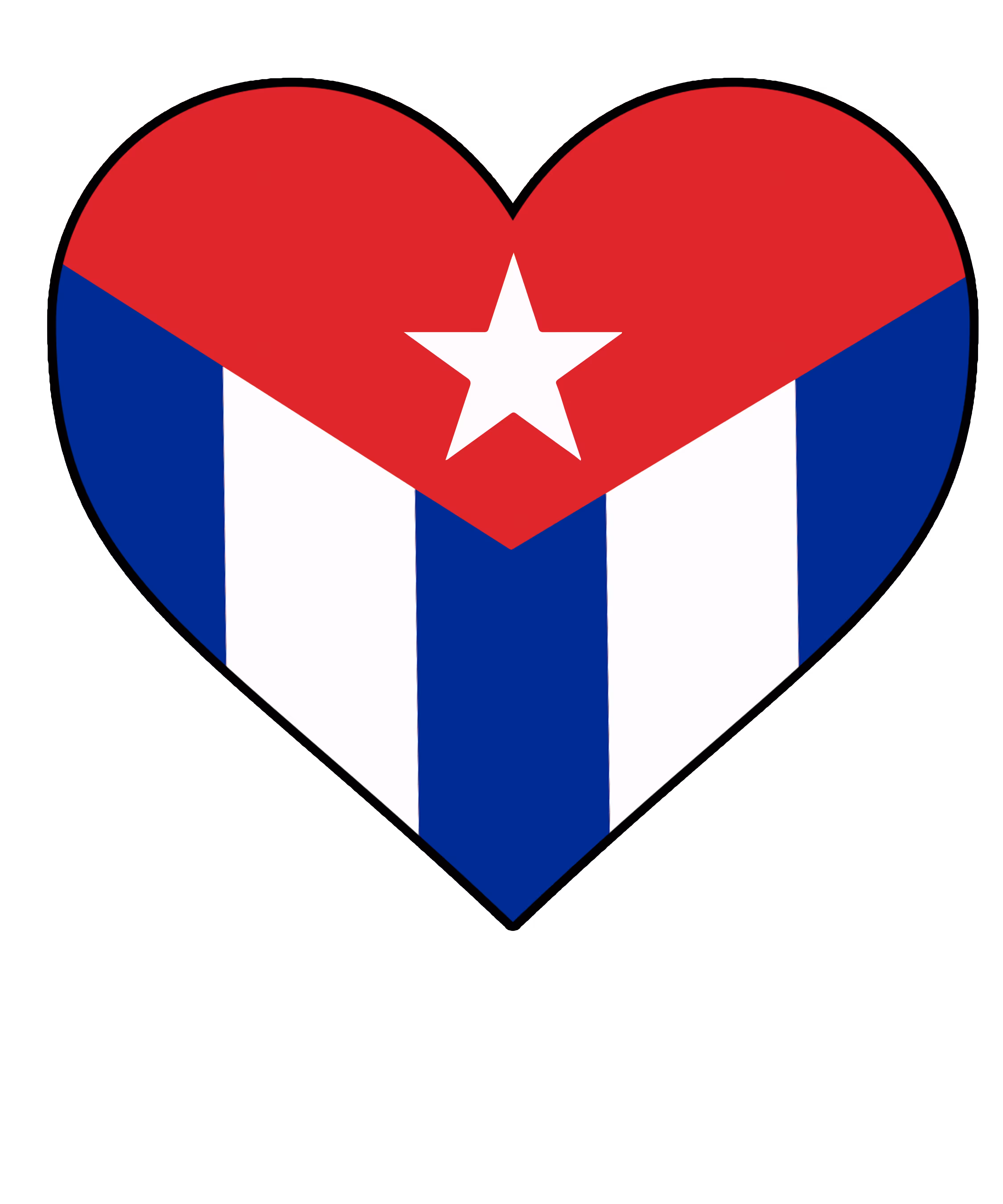 Cuban Flag heart