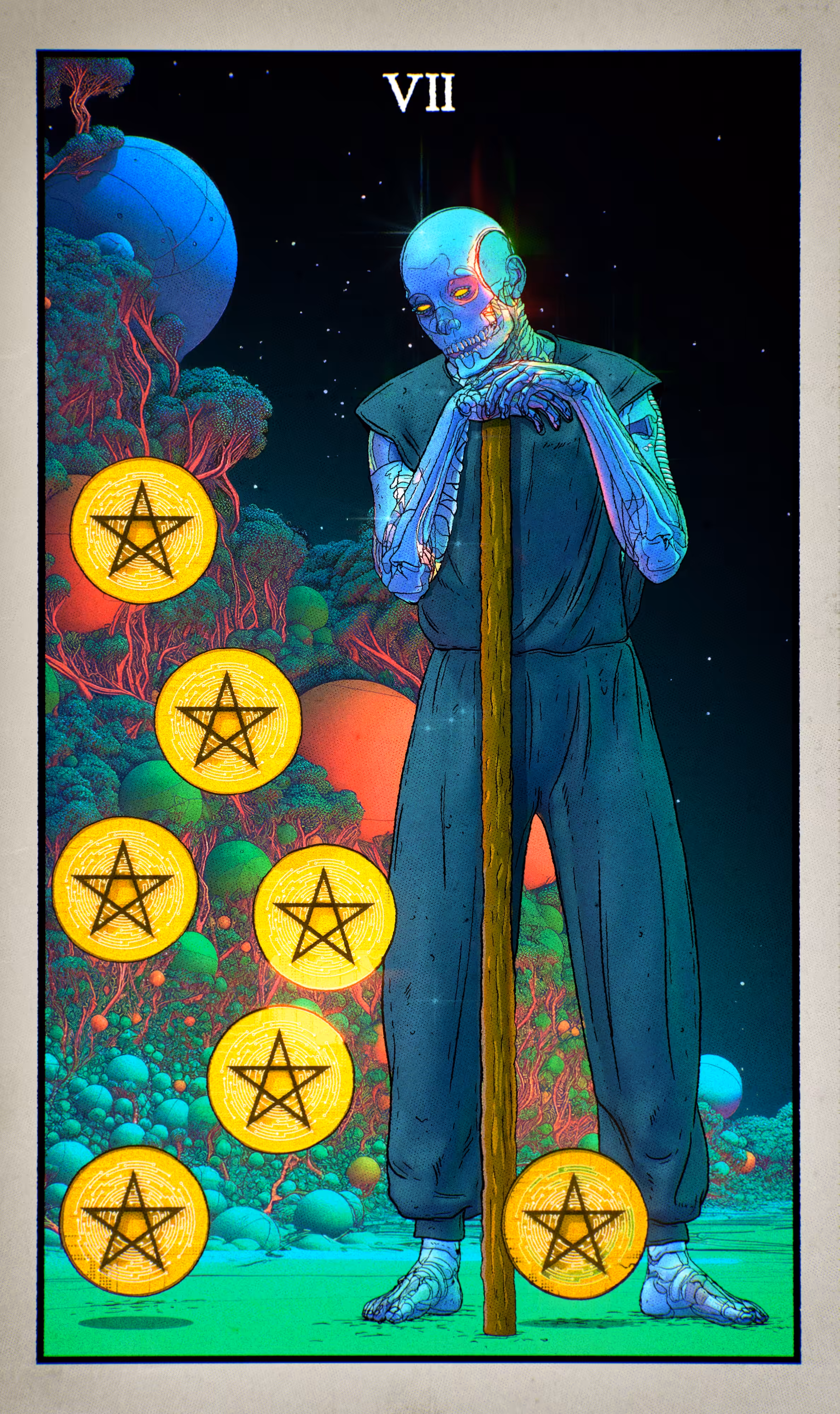 The Fool's Journey: 7 of Pentacles — Master