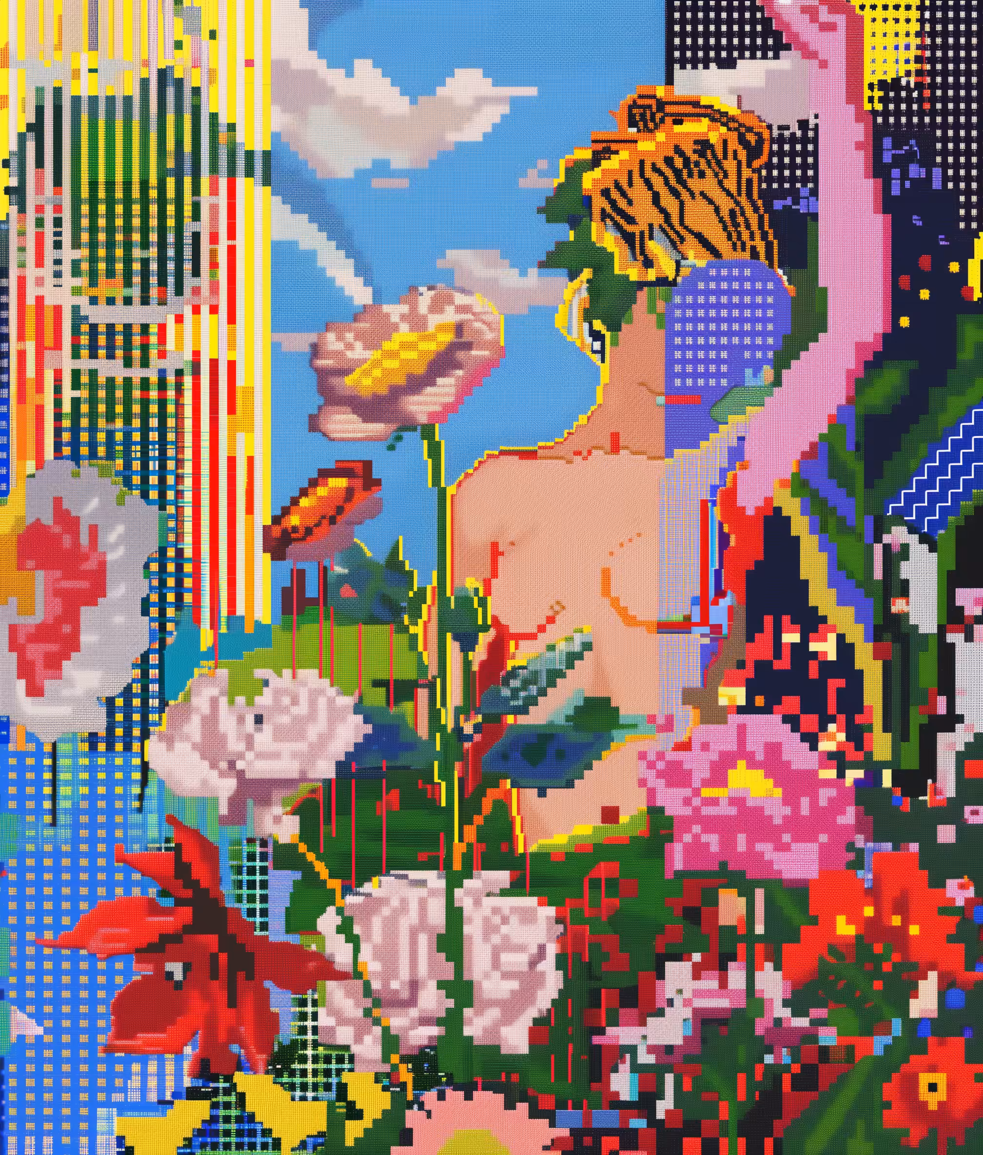 Over here, down the flower path.