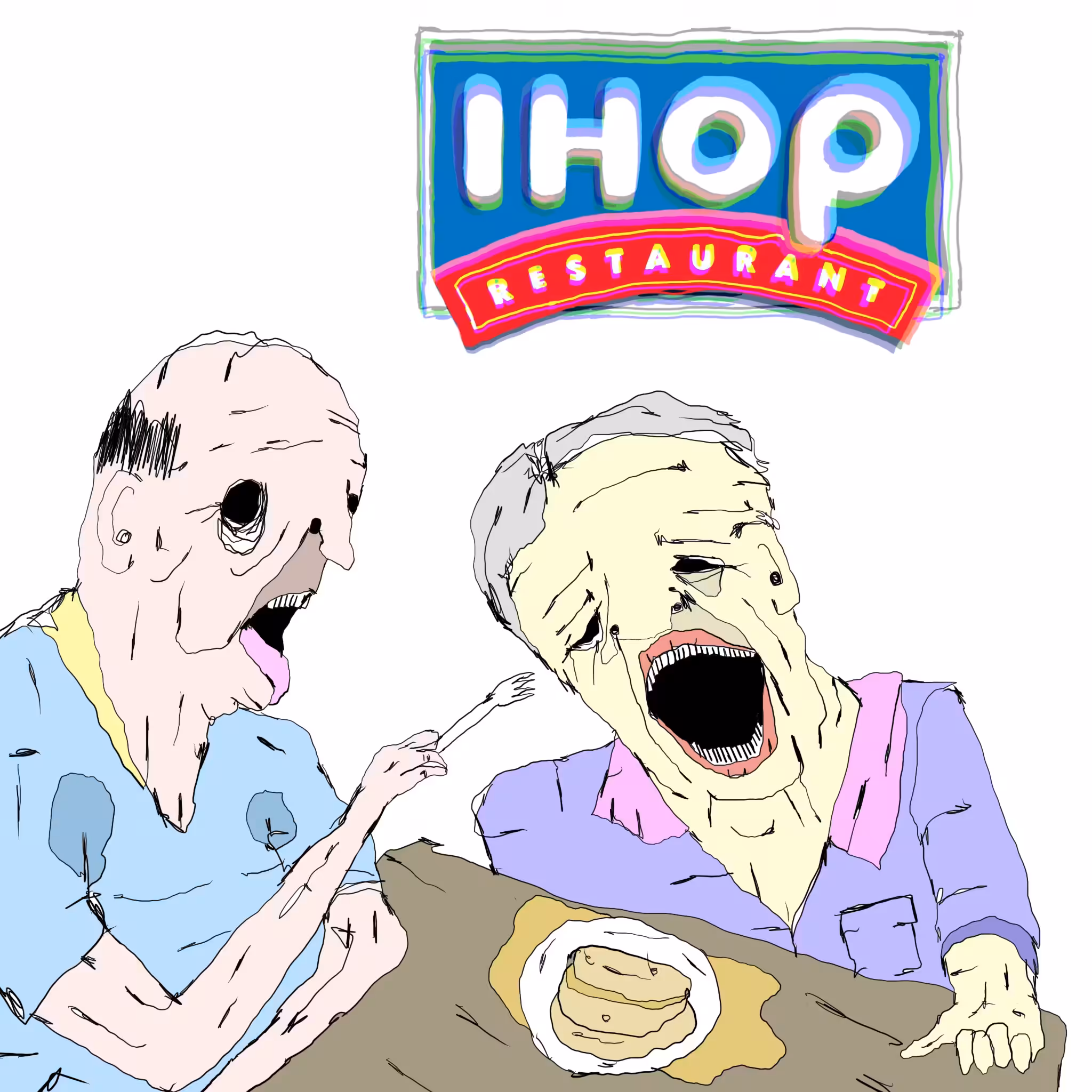 we died quietly in our favorite booth at IHOP