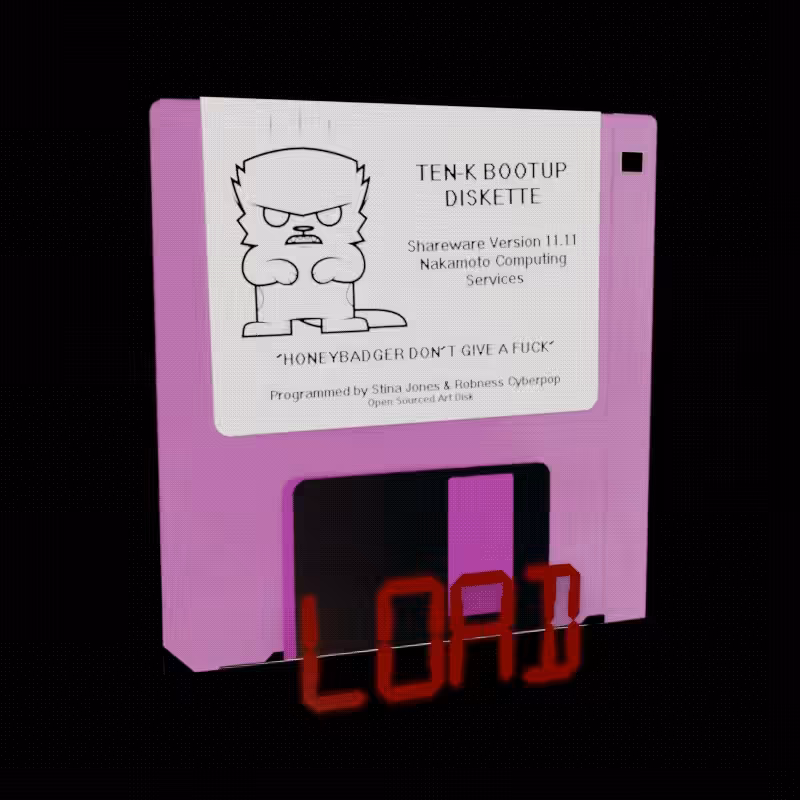 TEN-K BOOTUP DISKETTE REBOOT (Revenge of the Honeybadger)