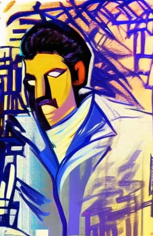 Little Experiments : Neo Impressionist Man № 3