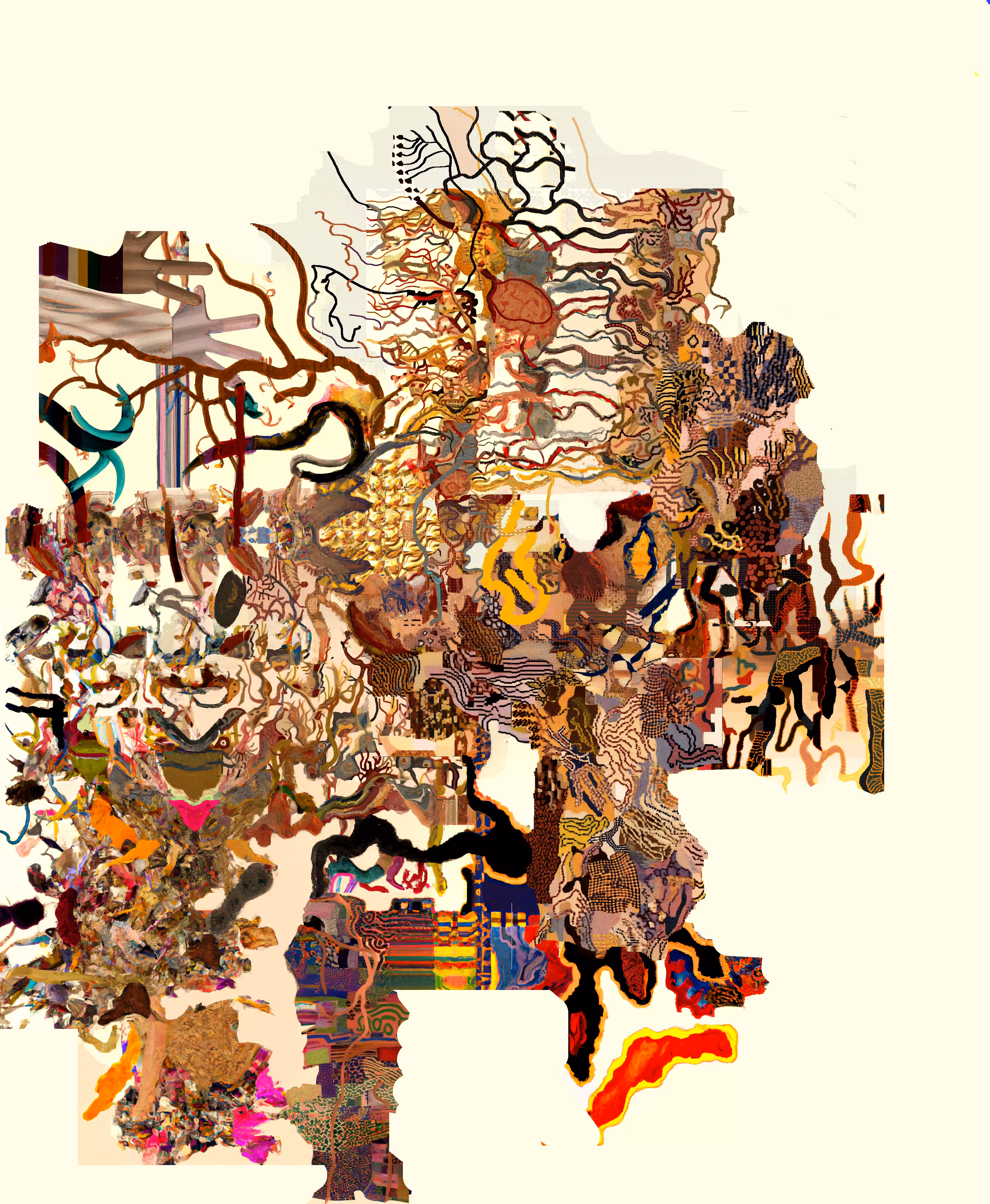 strength in the solid arms of a sentient mountain starting to grow from the car roof as we speak and hesitate