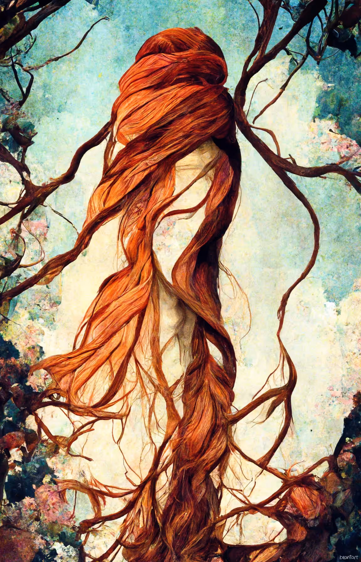 tangles that I burn into time
