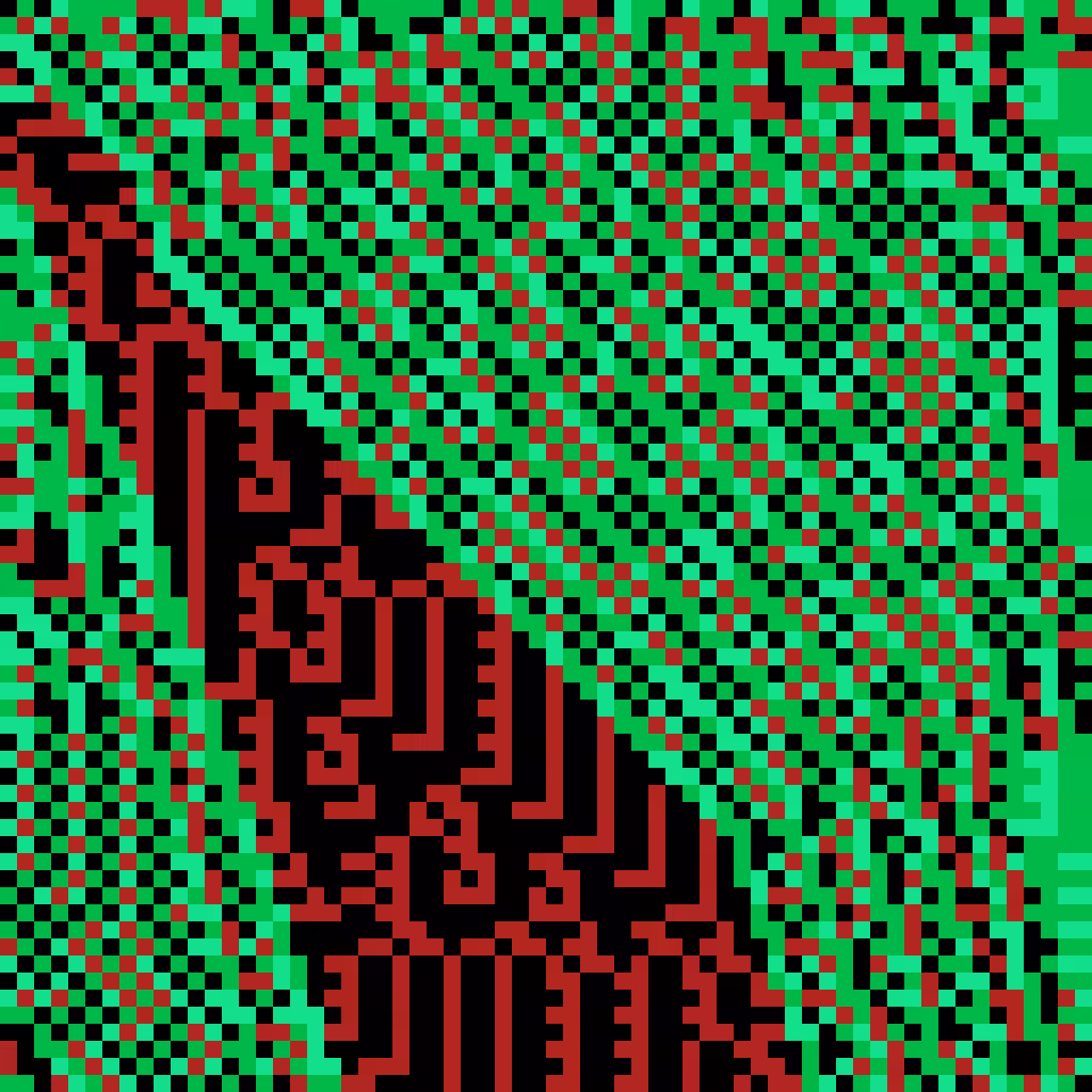 Blending Neighbors Cellular Automata #22