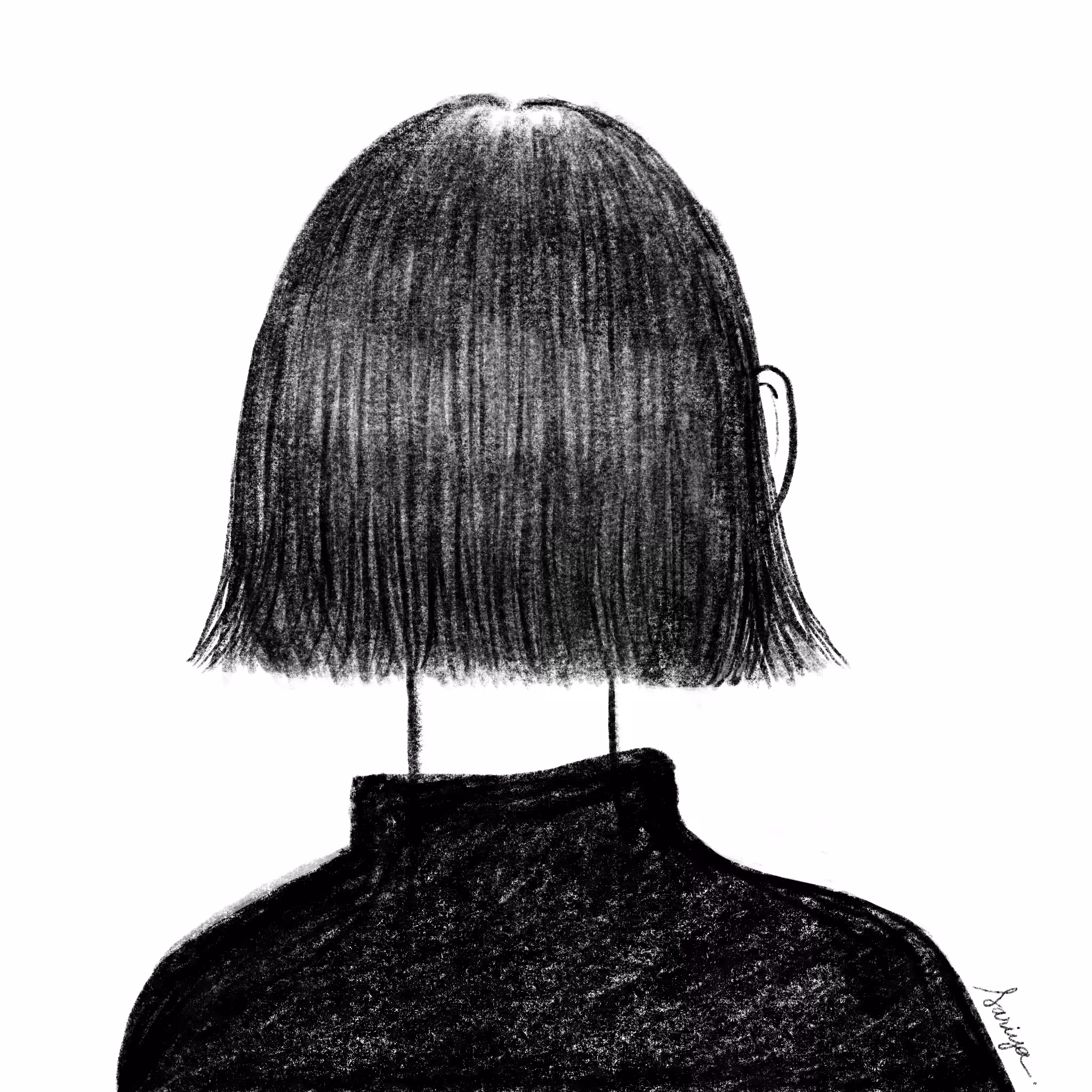 The back is black. 
