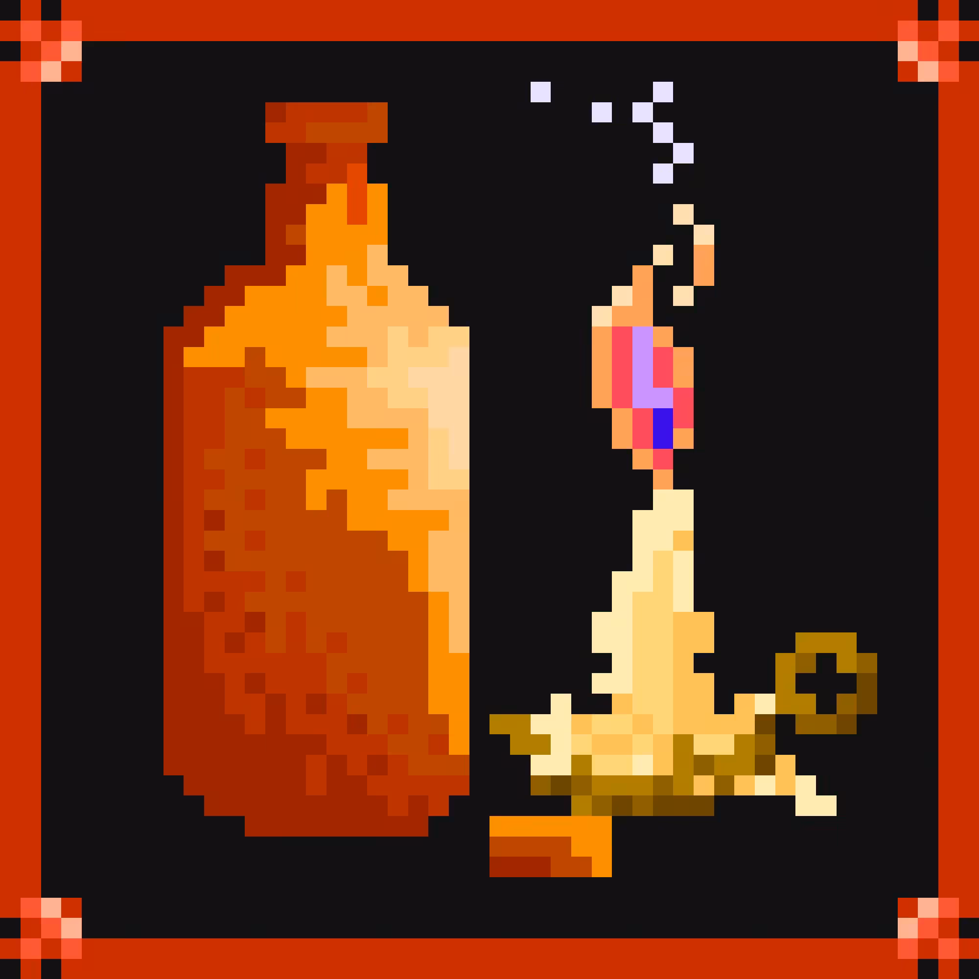 Illuminated bottle