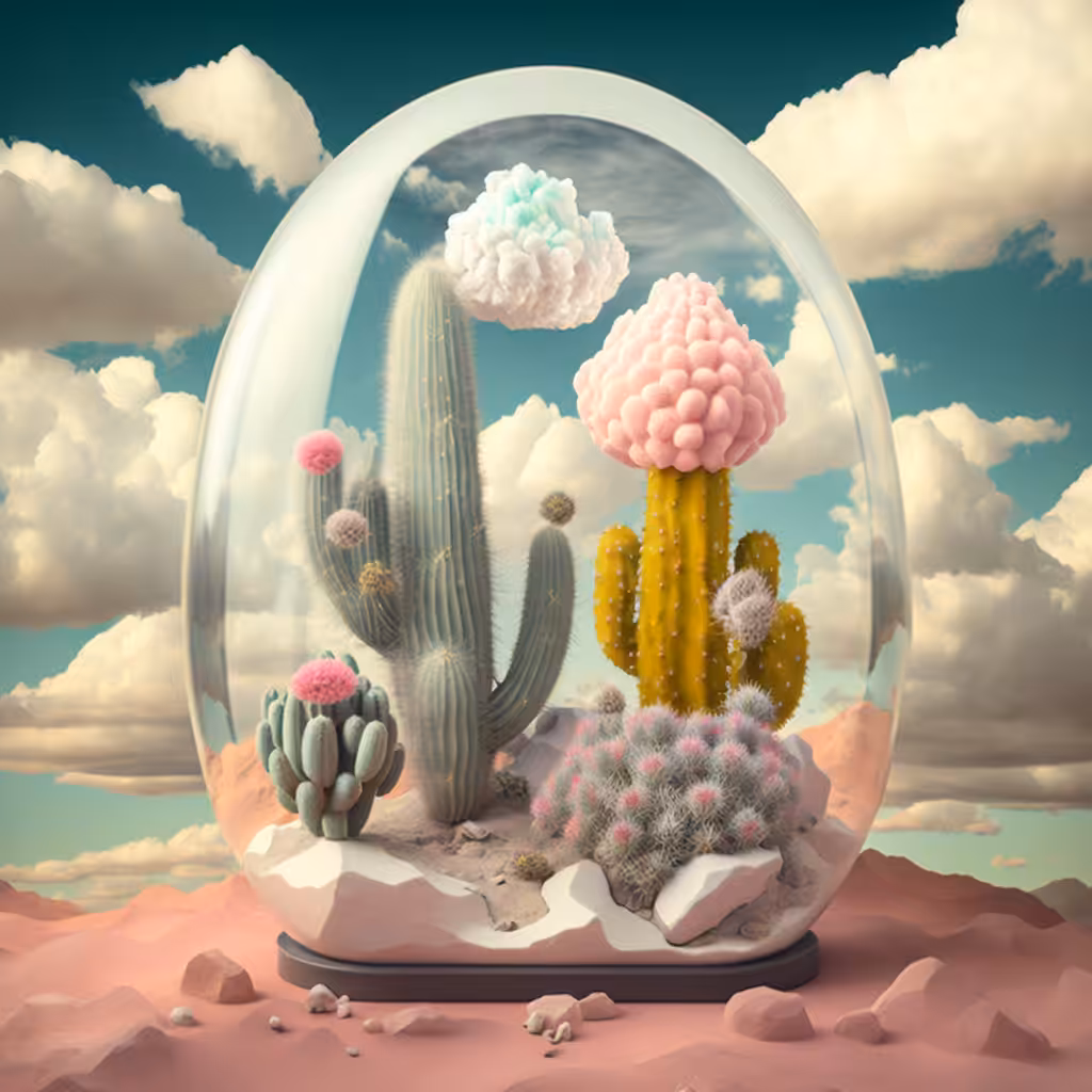Cacti in the aquarium