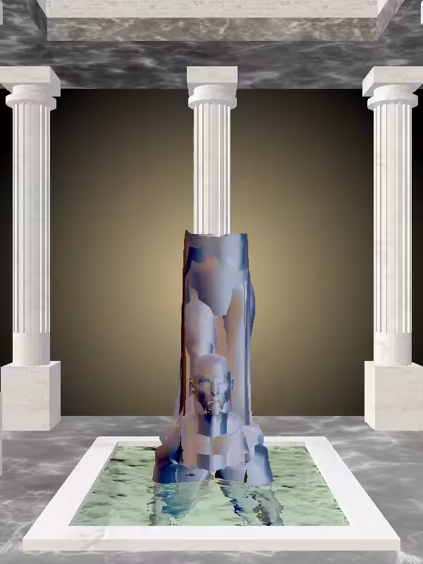 HeavenComputer: The Receding Stealth Dark Blue Man #3657