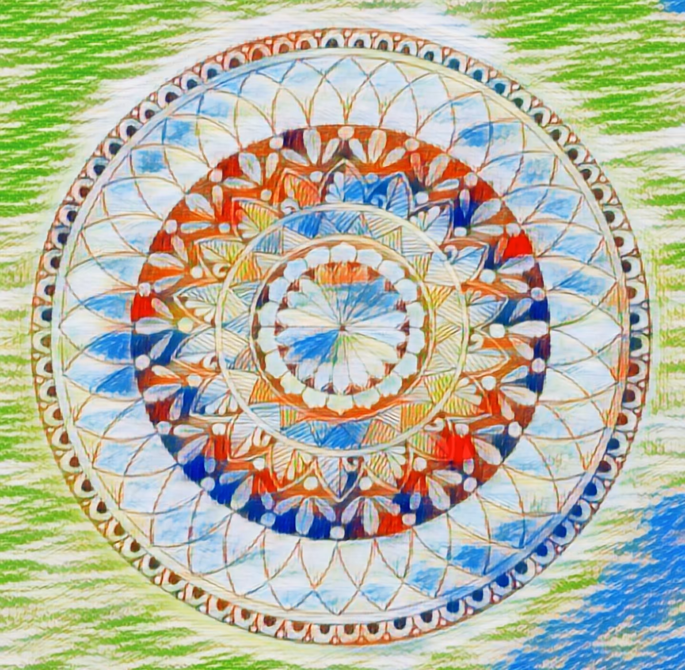 Crayon Mandala
