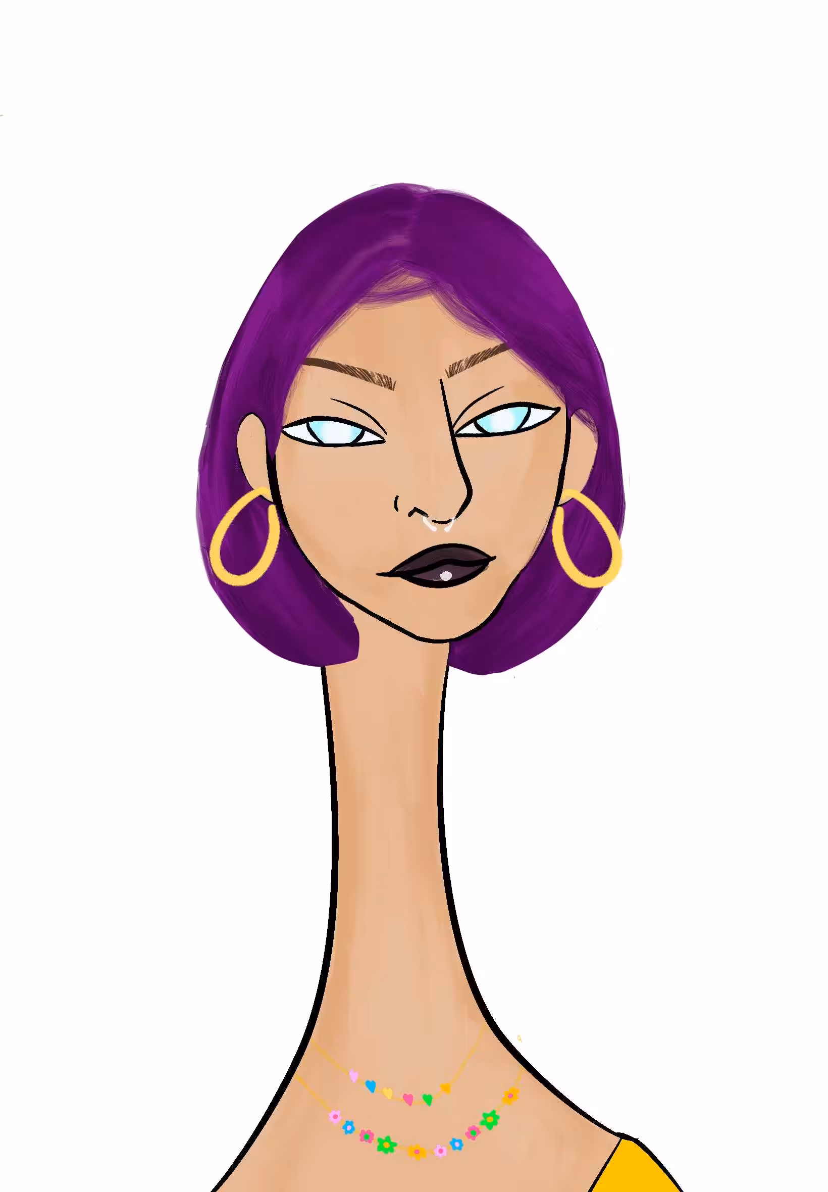 Long Neckie Lady #637