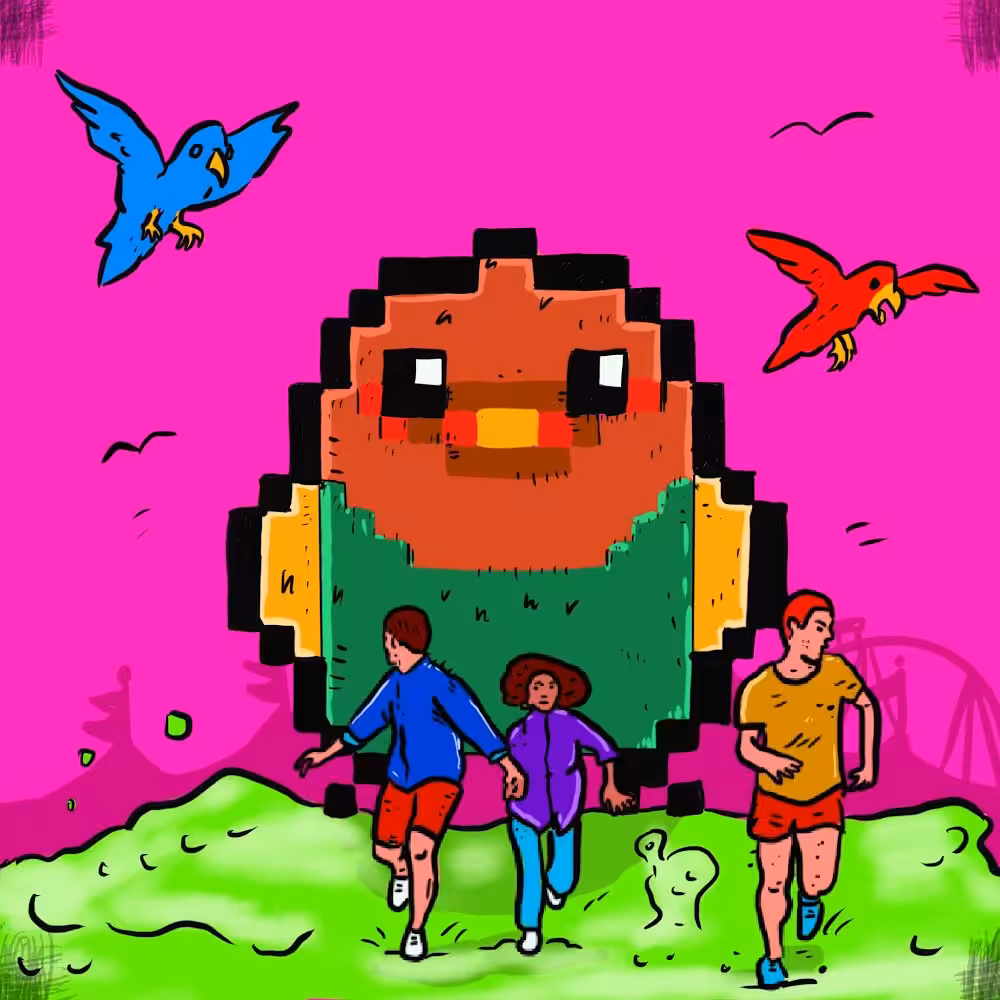Giant Mutant Blockbird