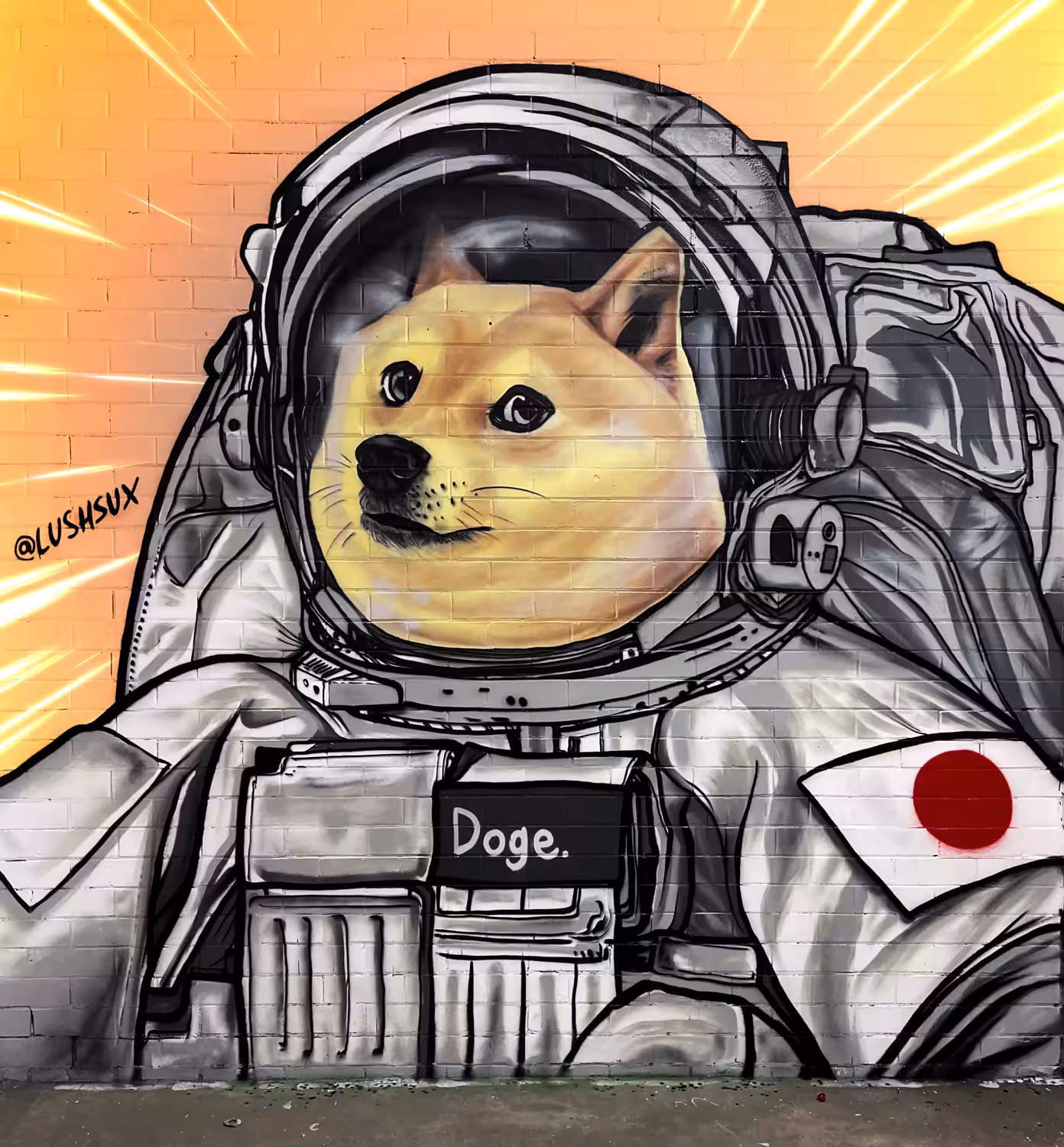 To the moon and beyond you cute little Japanese doggo