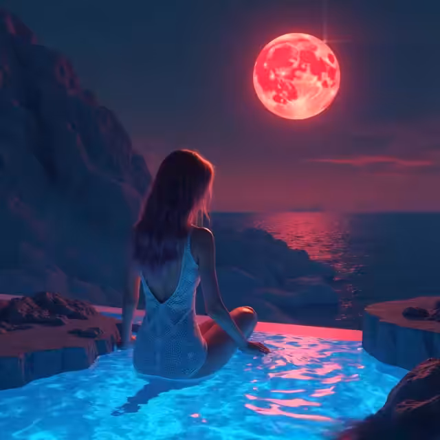 The Happy Valley: Between Sea Light And Pool Glow ✨️