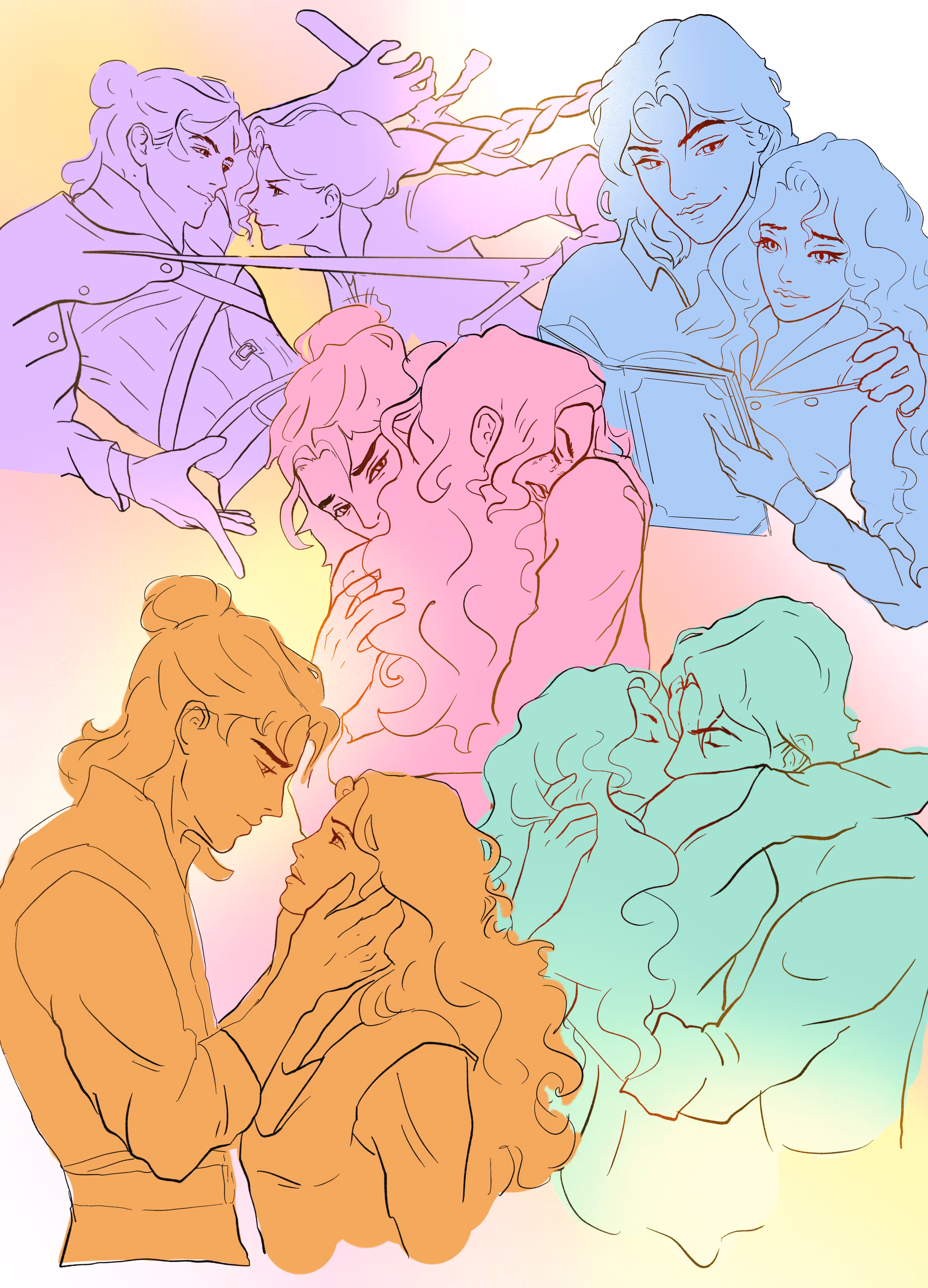 Characters. Sketch 
