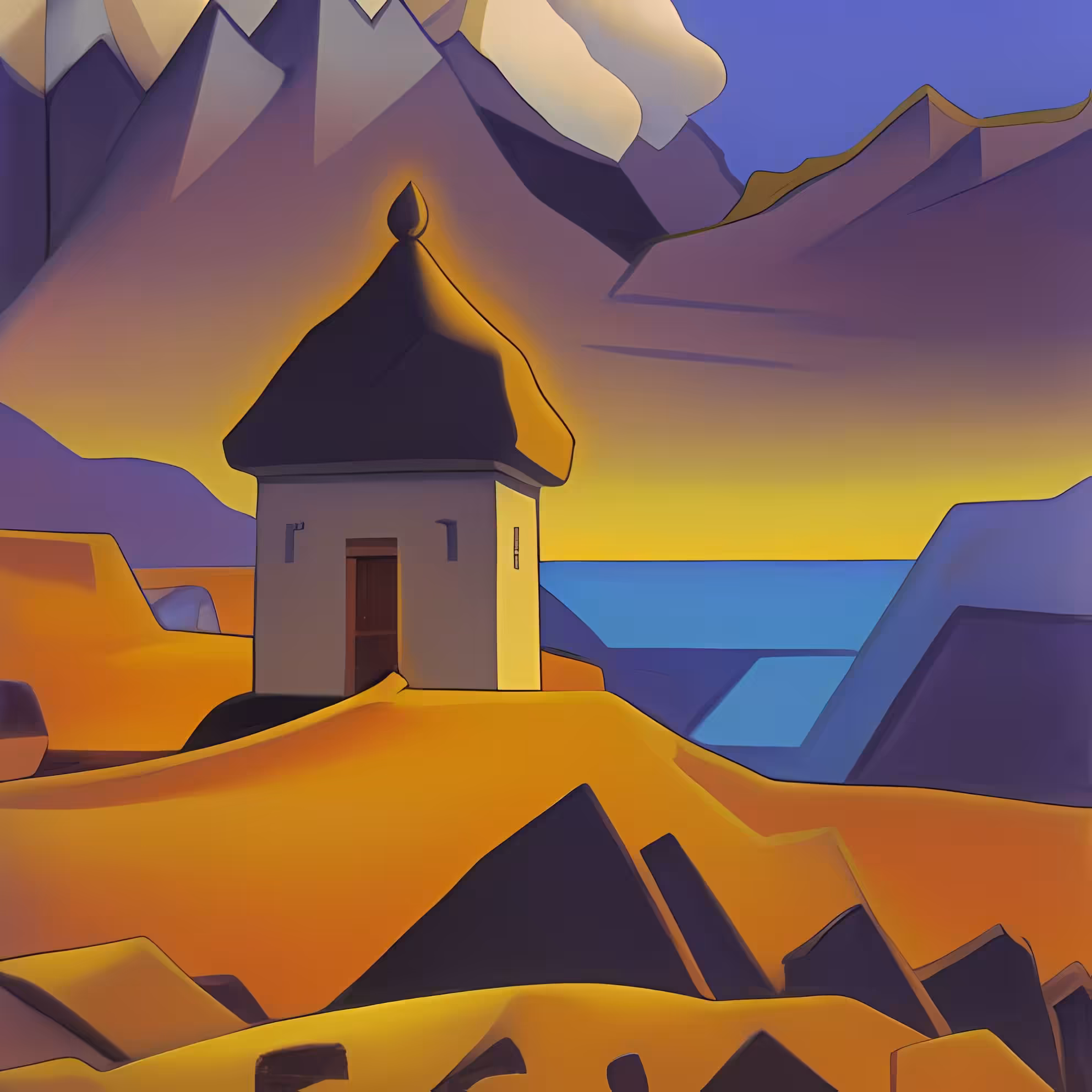 Mountain Temple #4