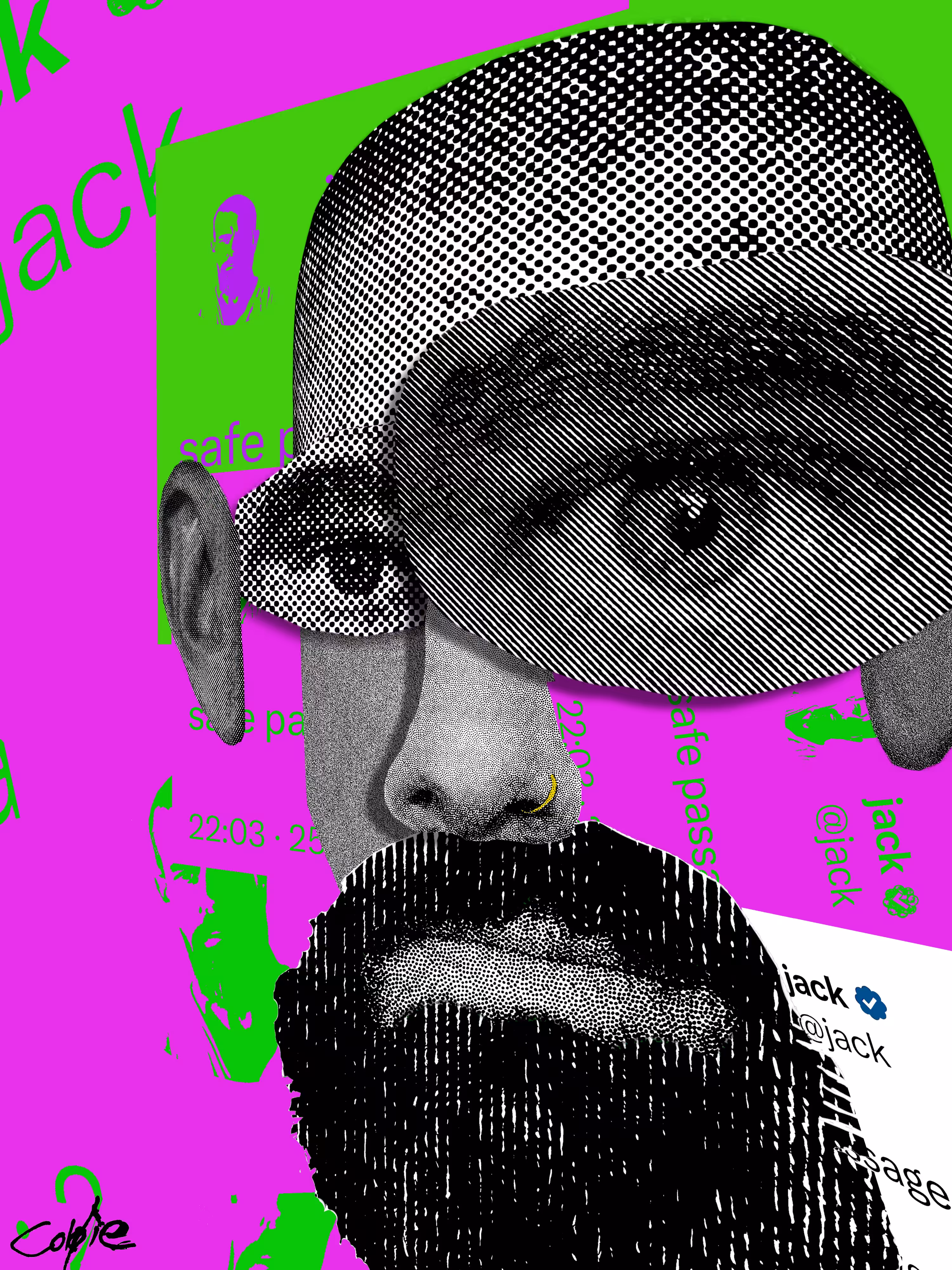 Jack Dorsey - Decentral Eyes - Safe Passage Variant - 85/240