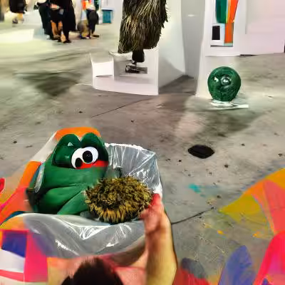 Eating ecstasy pills with Oscar the Grouch at Art Basel
