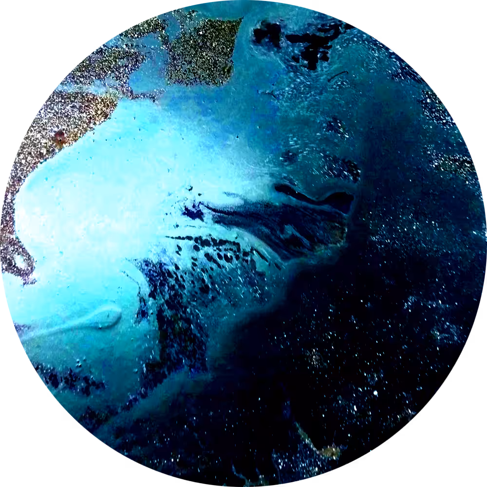 Mermaid in Dark Blue Sky