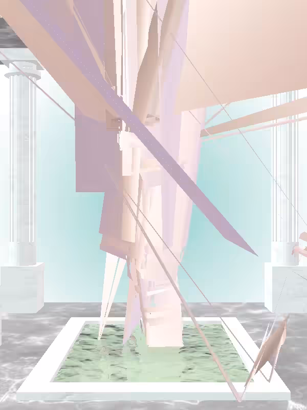 HeavenComputer: The Robotic Peach Halo Woman #4645