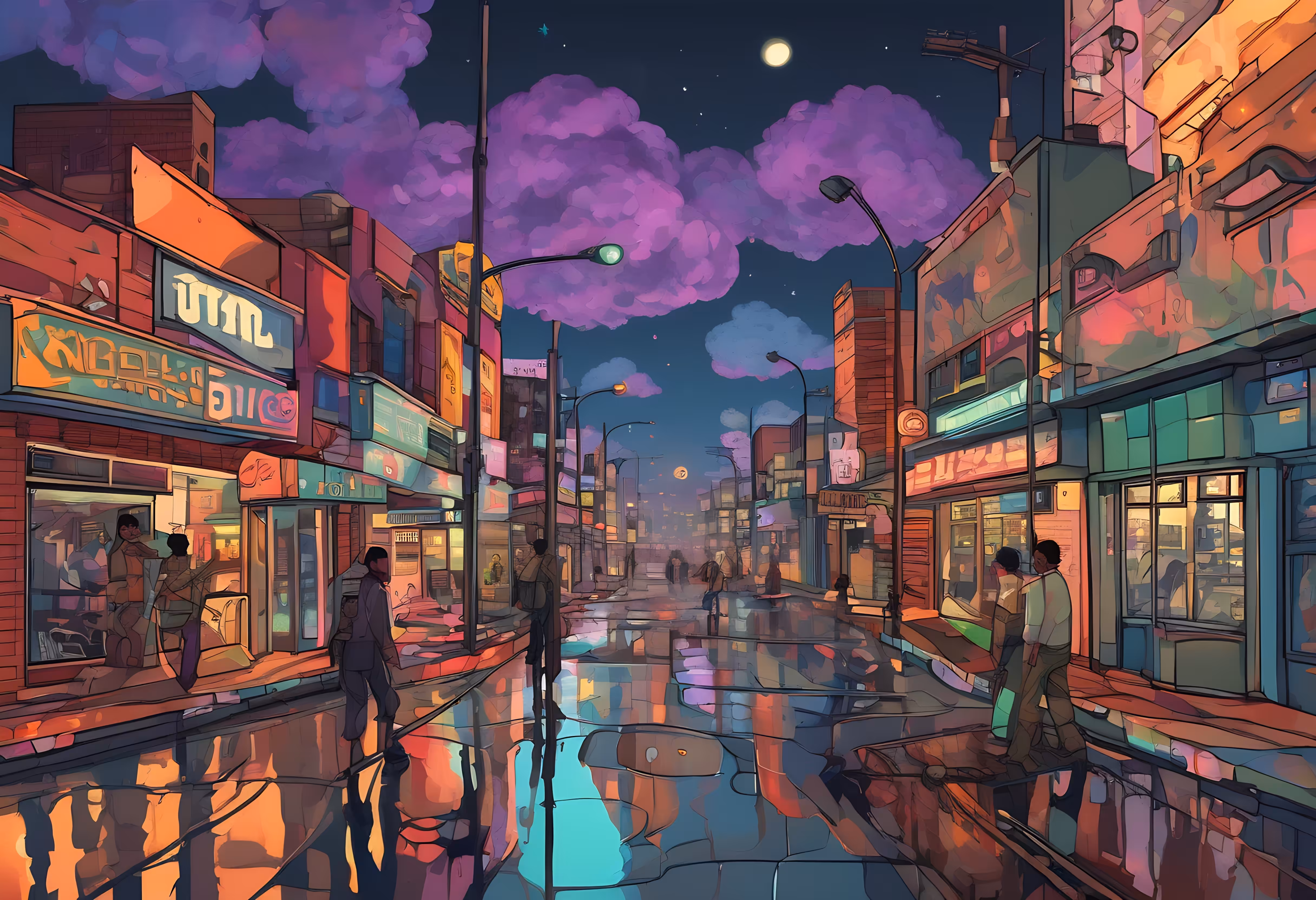 Neon Whispers in Parallel