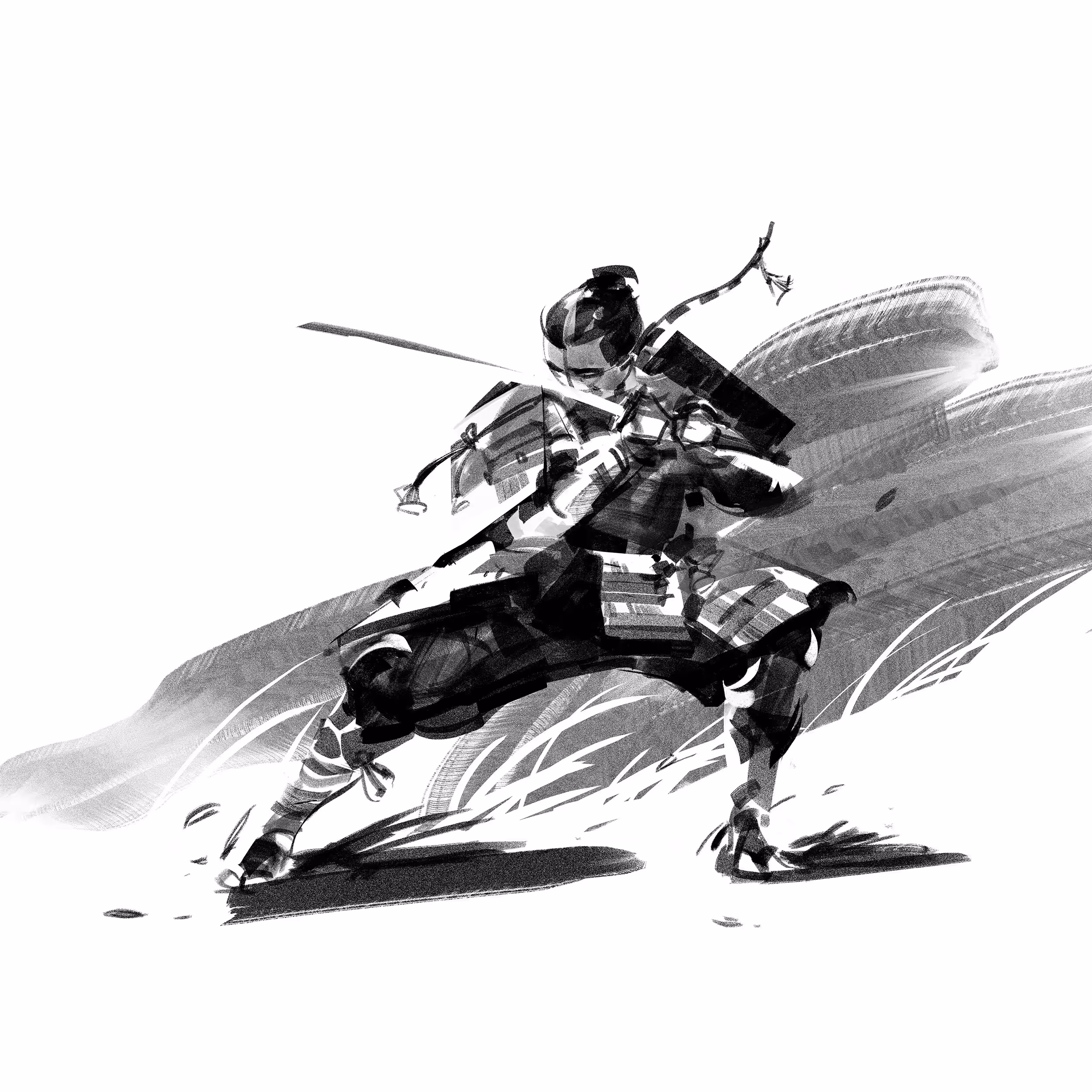 Samurai in stance