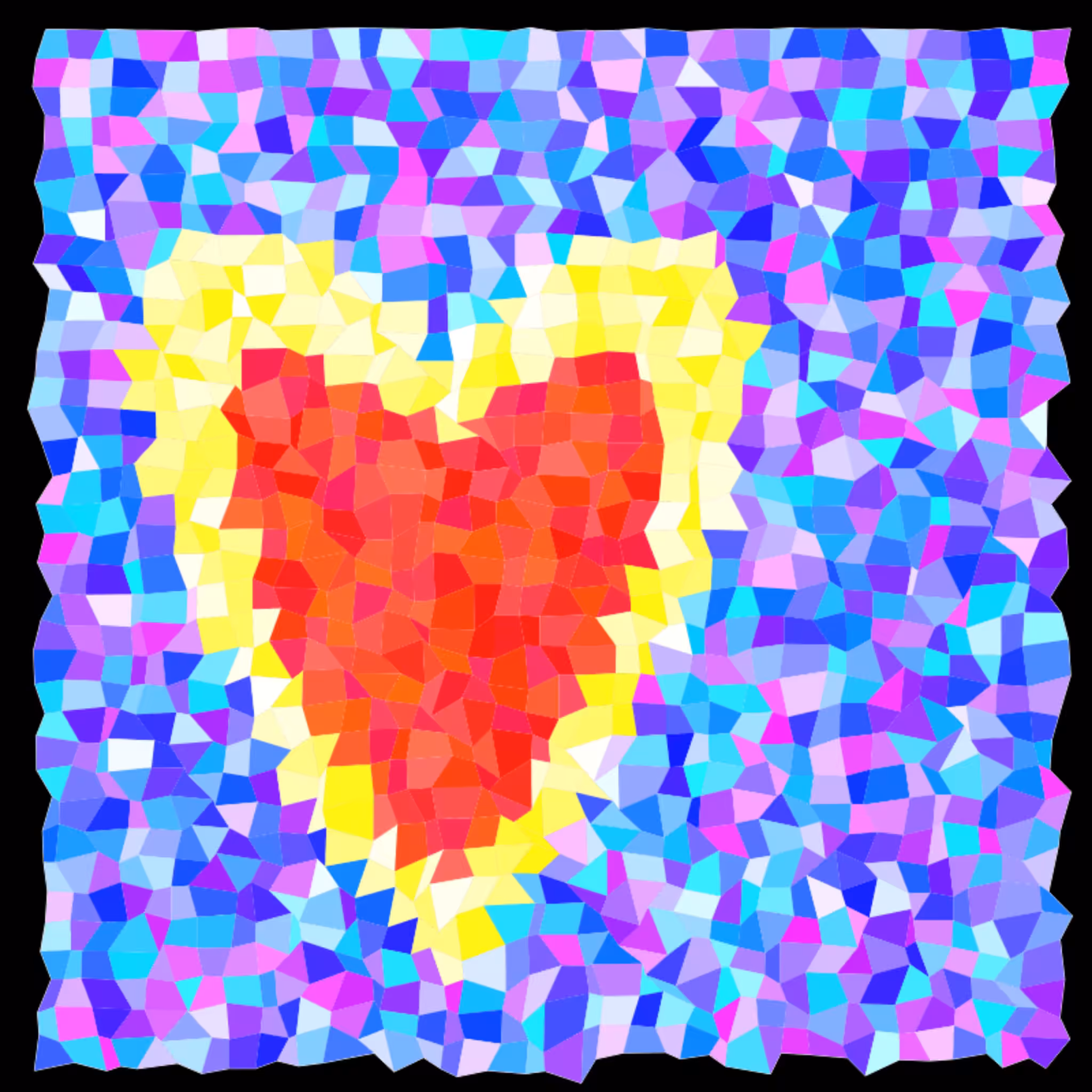 Heart mosaic #8