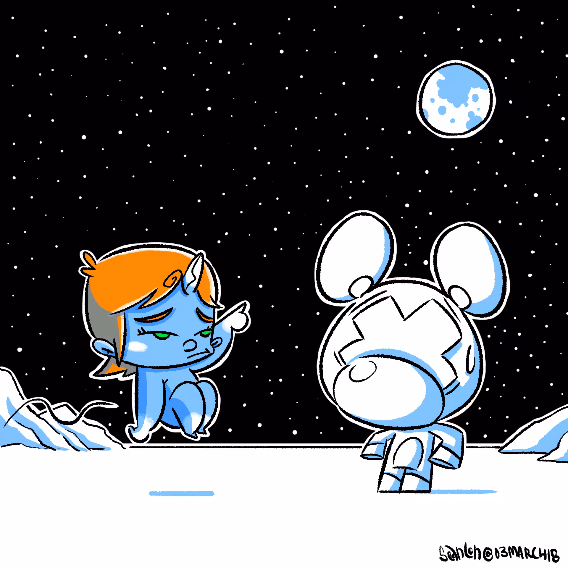 Fly me to the Moon